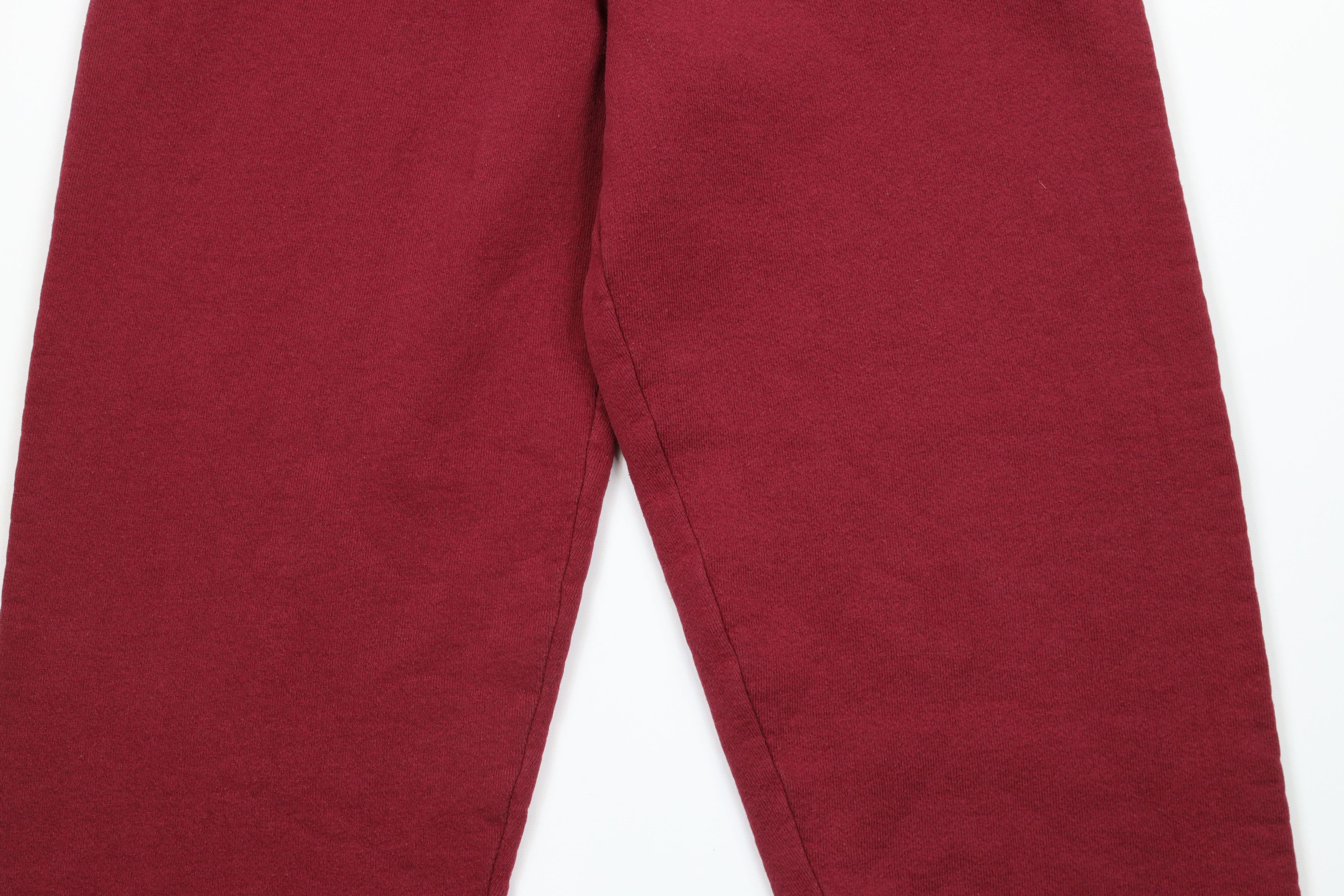 Vintage Vintage 90s Streetwear Heavyweight Sweatpants Joggers Red Size US 34 / EU 50 - 3 Thumbnail