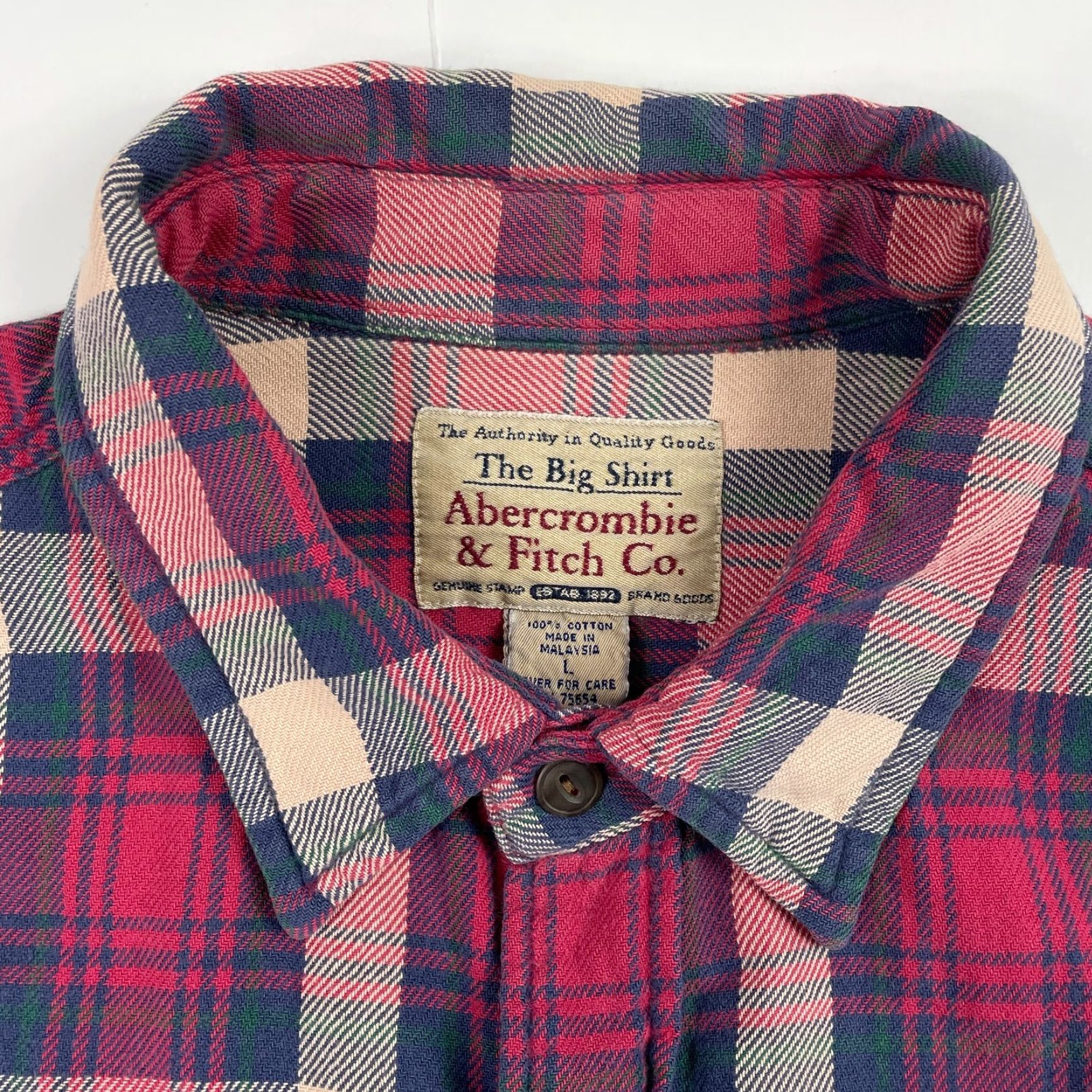 Abercrombie & Fitch VINTAGE Abercrombie & Fitch Shirt Mens L Red Flannel Long Sleeve Button-Up Casual Outdoor Size US L / EU 52-54 / 3 - 7 Thumbnail
