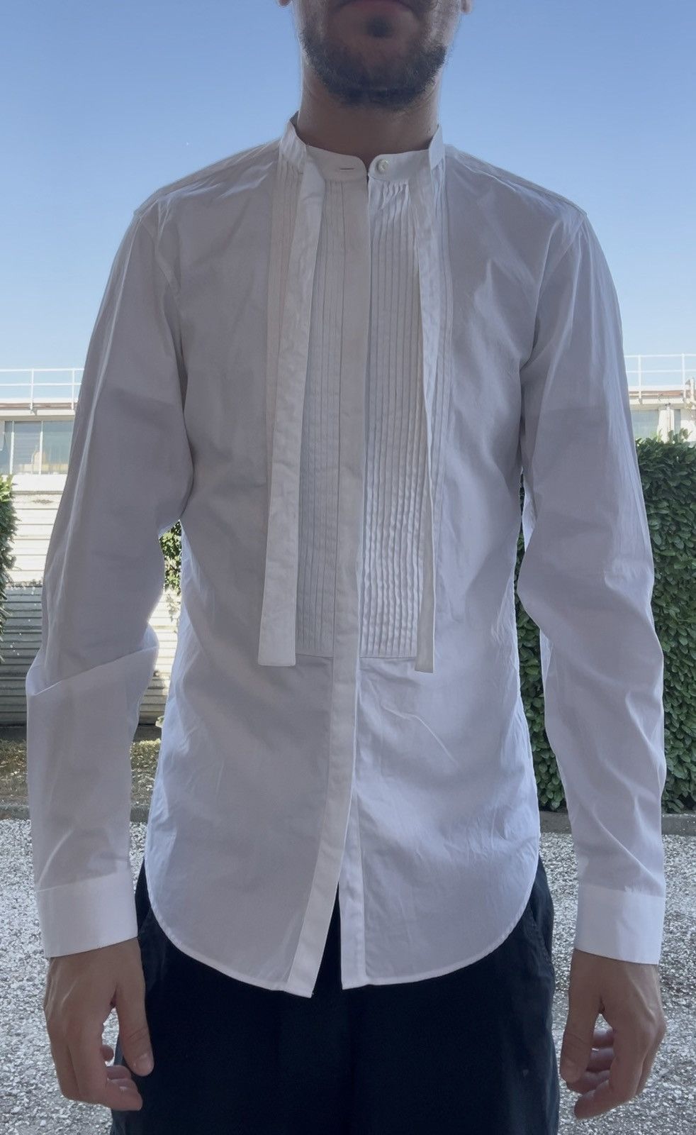 Burberry white cotton lace roundneck NEW 39 ITALY rick owens margiela Size US S / EU 44-46 / 1 - 1 Thumbnail