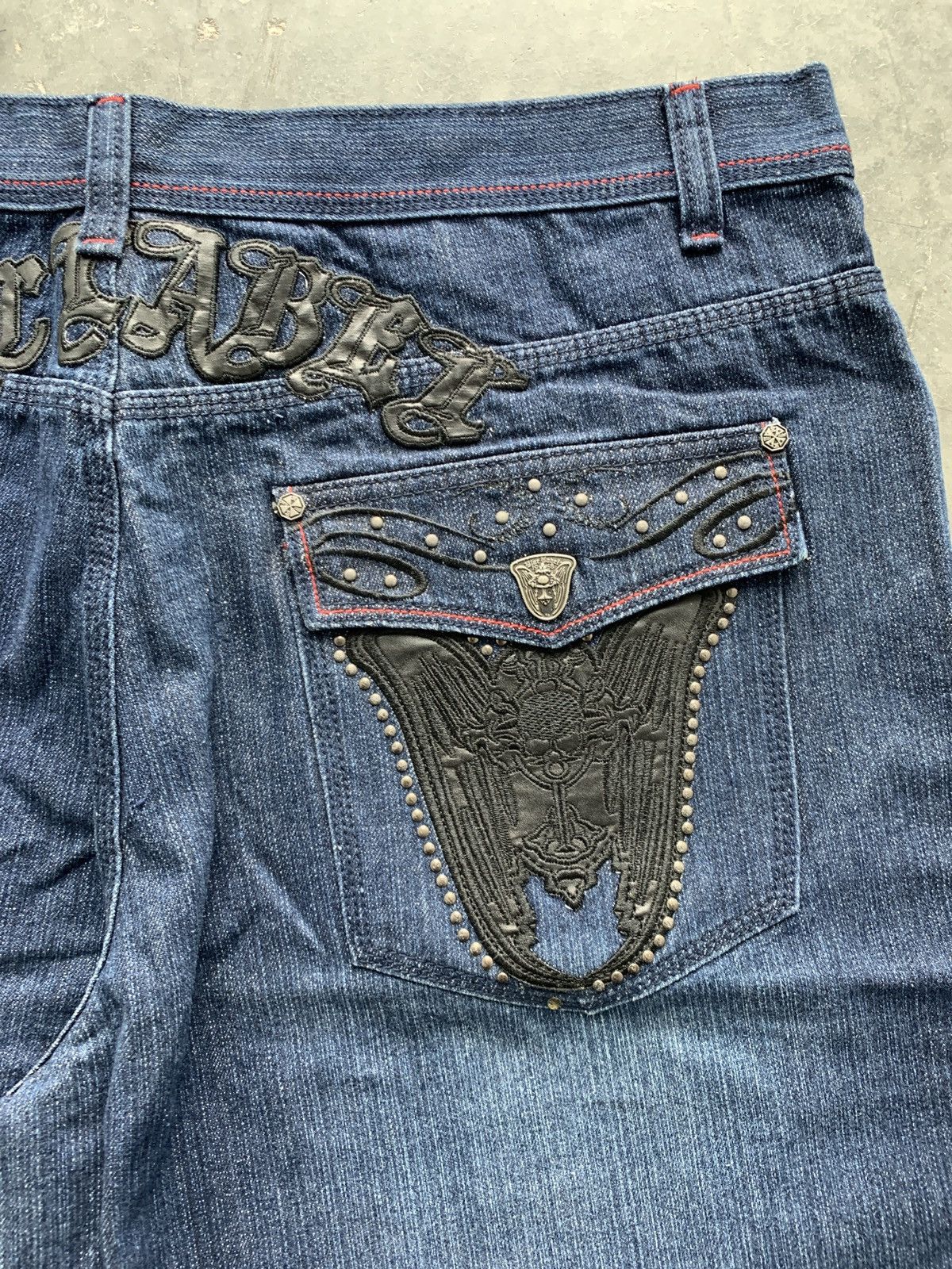 Southpole BNWT Cybergoth Y2K Blac Label Baggy Jean Shorts Size US 42 / EU 58 - 3 Thumbnail