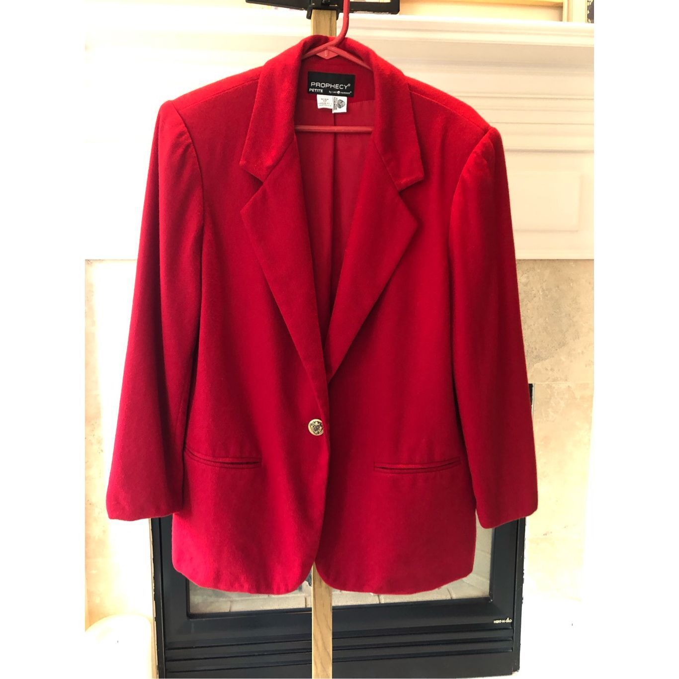 Other Prophecy by Sag Harbor Women’s Red Wool Elegant One Button U Size XL / US 12-14 / IT 48-50 - 1 Thumbnail