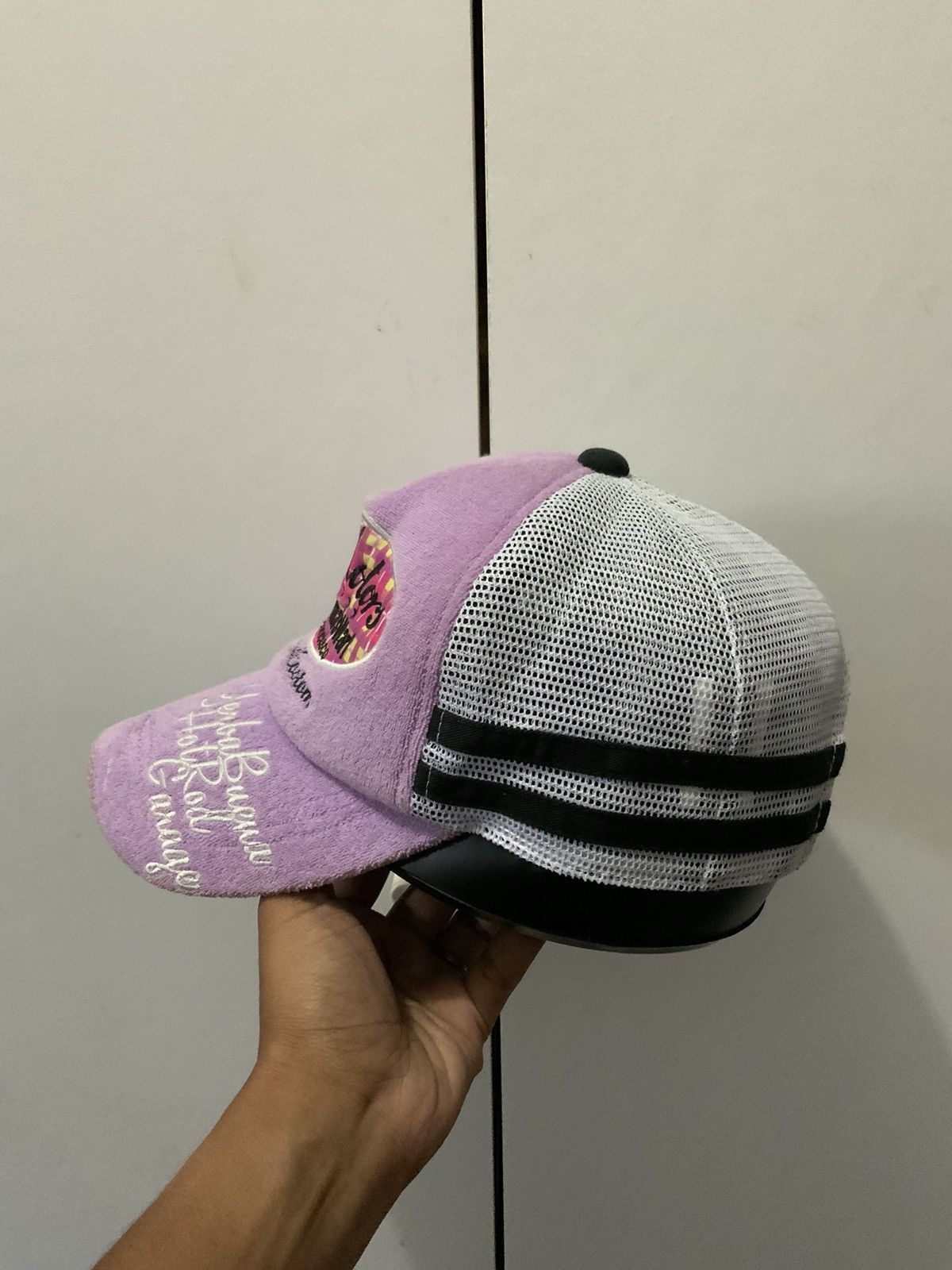 Japanese Brand Hell Motor Fisherma’sWarf Hot Rod Trucker hat Cap Size ONE SIZE - 3 Thumbnail