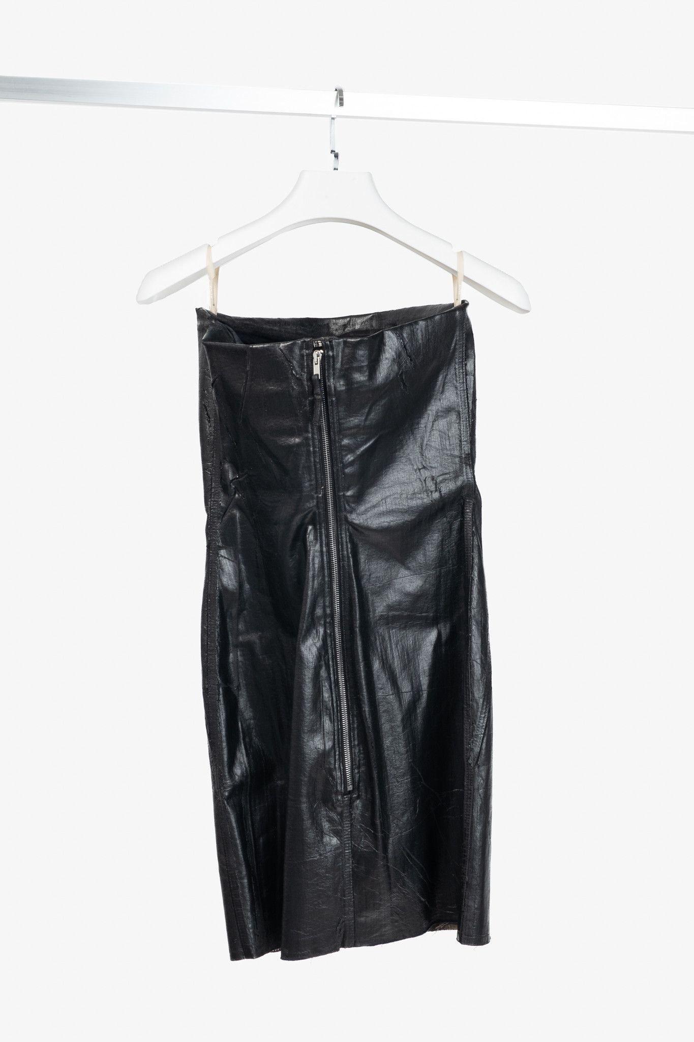 Rick Owens Rick Owens "Luxor" FW/23 Coated Strapless Bustier Mini Dress Size L / US 10 / IT 46 - 2 Thumbnail