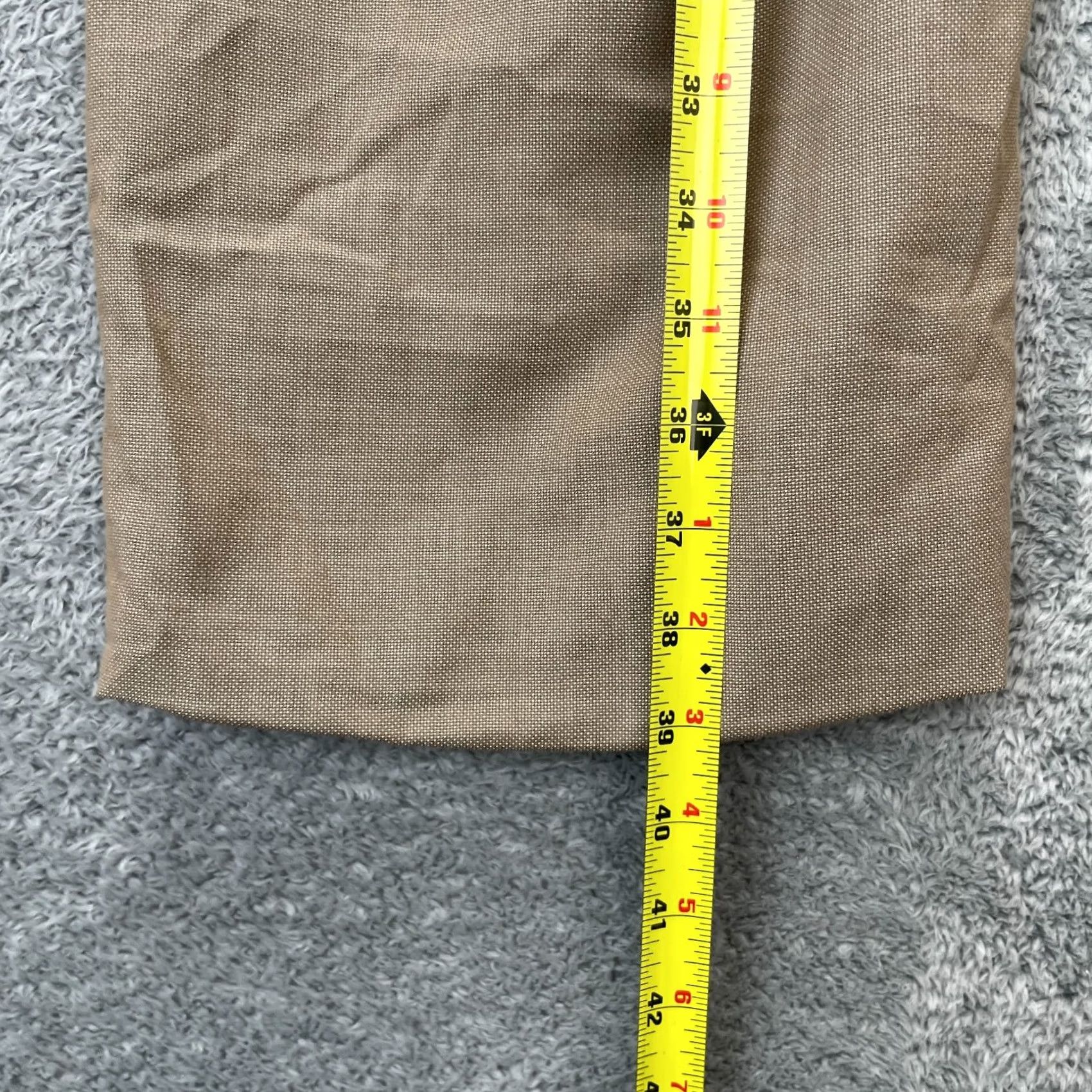 Ann Taylor Ann Taylor Womens Pants Brown Signature Fit Dress Textured Lined Wide Leg 12 Size 24" / US 00 / IT 34 - 7 Thumbnail