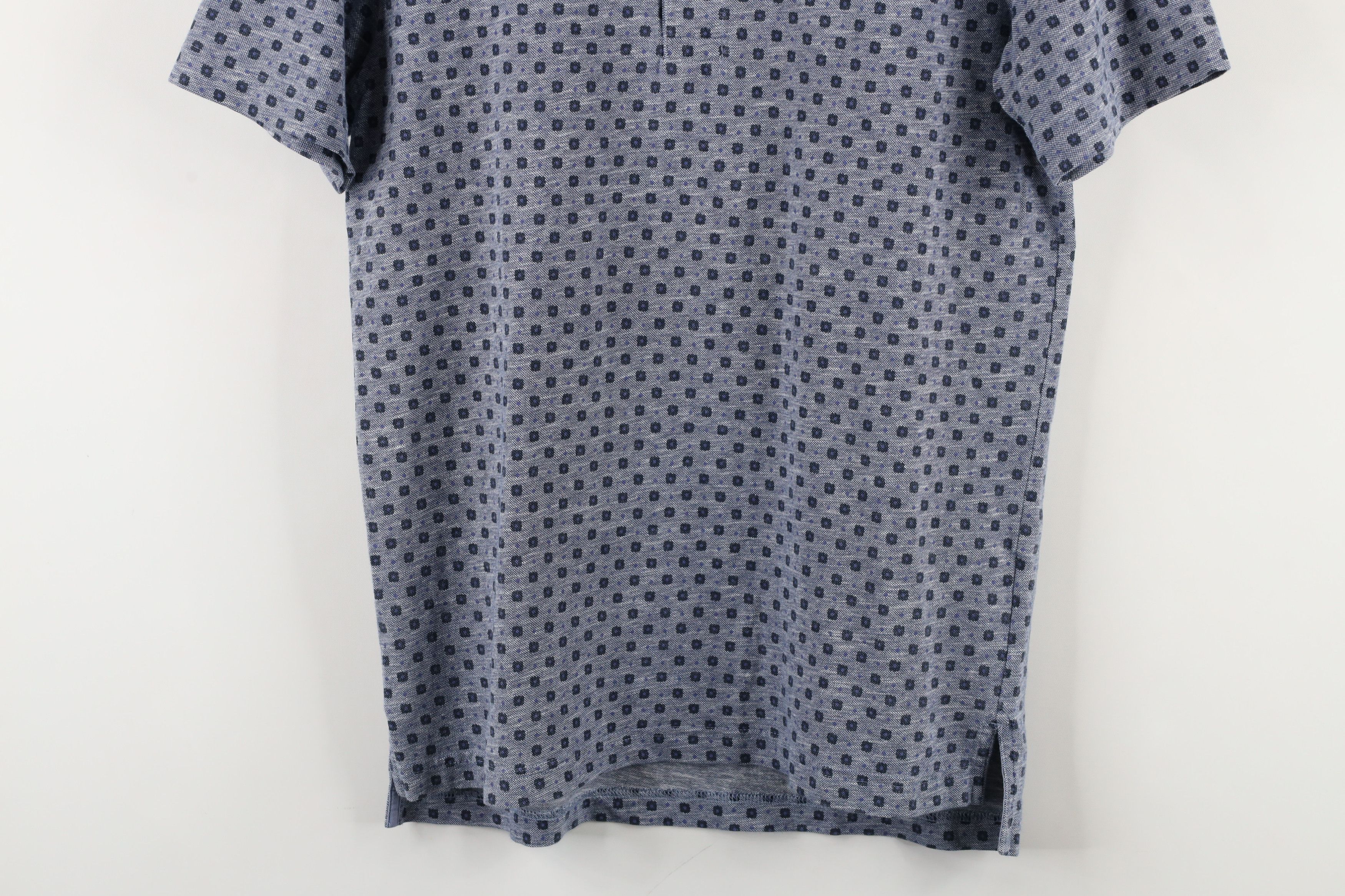 Brooks Brothers × Vintage Brooks Brothers Linen Blend Geometric Collared Polo Shirt Size US M / EU 48-50 / 2 - 3 Thumbnail