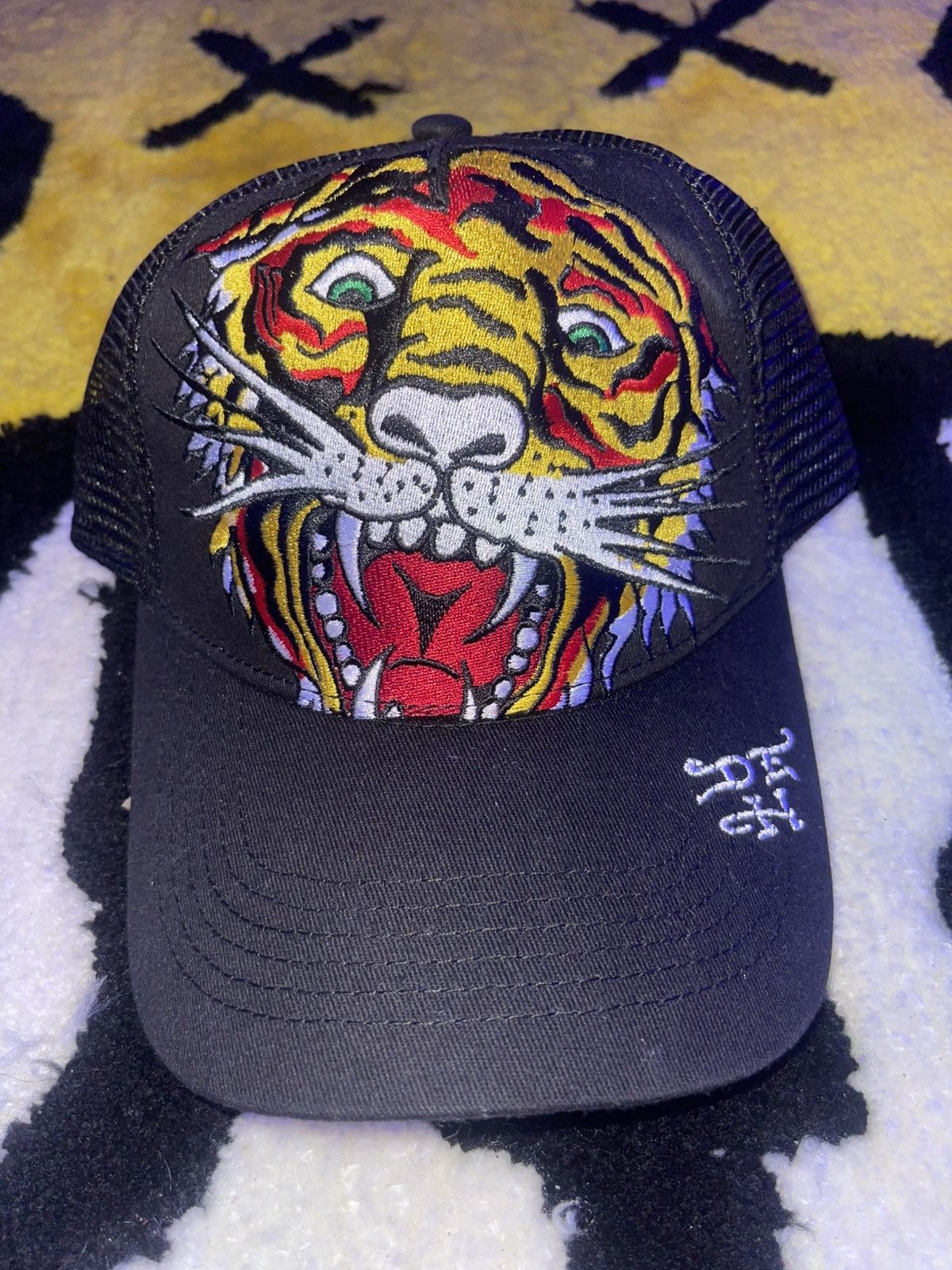 Ed Hardy × Vintage Ed Hardy Tiger Trucker Hat Size ONE SIZE - 3 Thumbnail