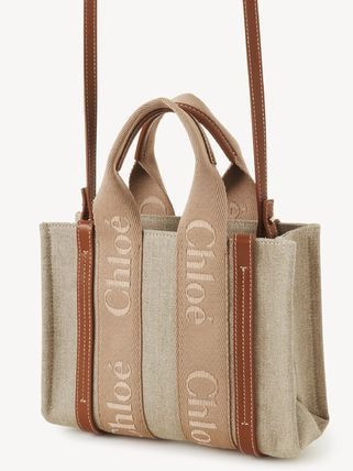 Chloe o1loc1c10425 Size: OS / Woody Medium Tote Bag in Soft Tan Size ONE SIZE - 2 Thumbnail