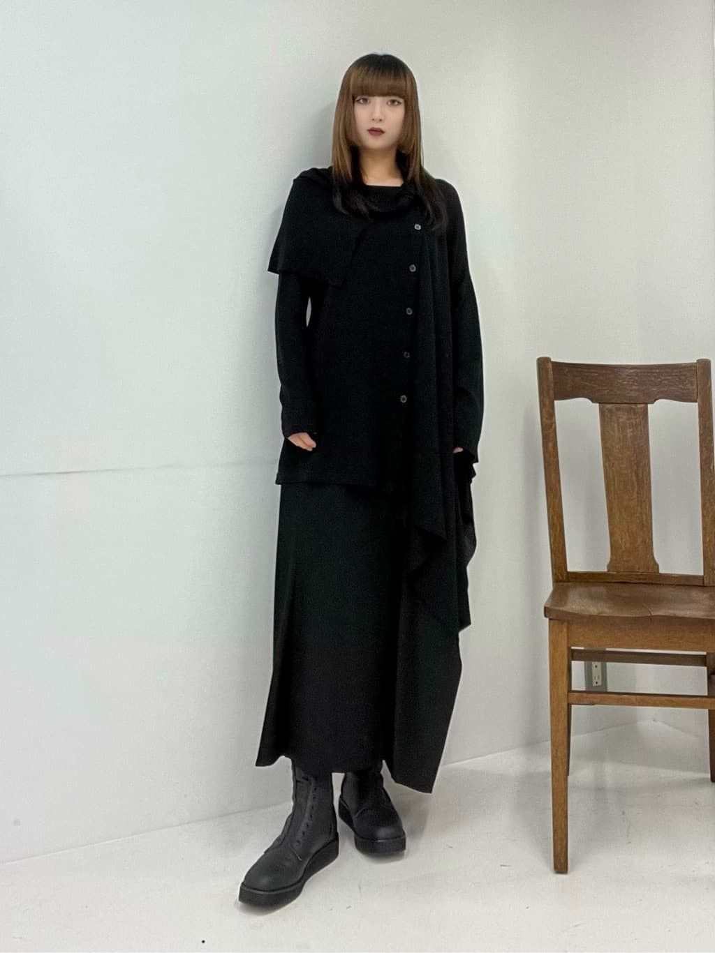 Yohji Yamamoto Yohji Yamamoto Femme Draped Knit Cardigan jacket coat black Size S / US 4 / IT 40 - 7 Thumbnail