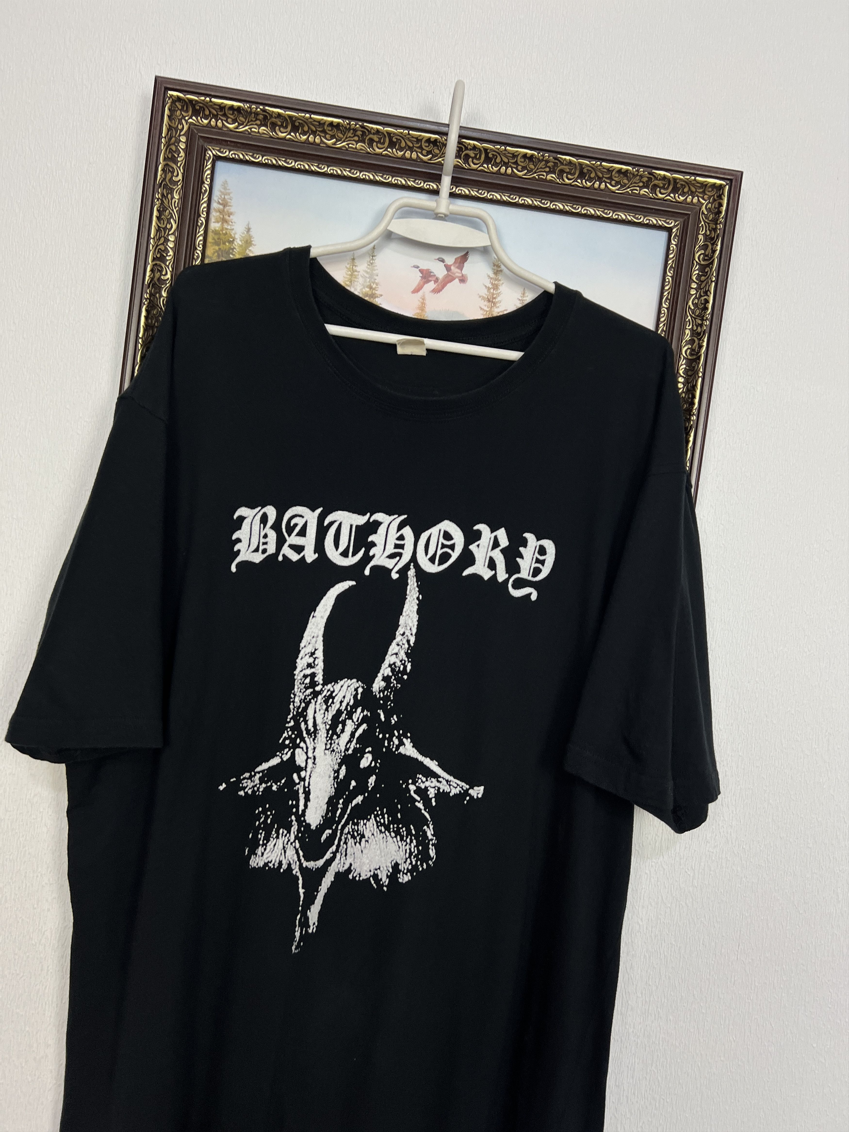 Vintage Bathory Band Over Print Shirt Tee Rare Big Goat Metal Sz 4XL Size US XXL / EU 58 / 5 - 3 Thumbnail