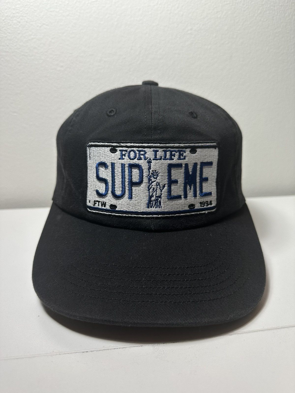 Supreme Supreme License Plate 6-Panel Cap Hat | Grailed
