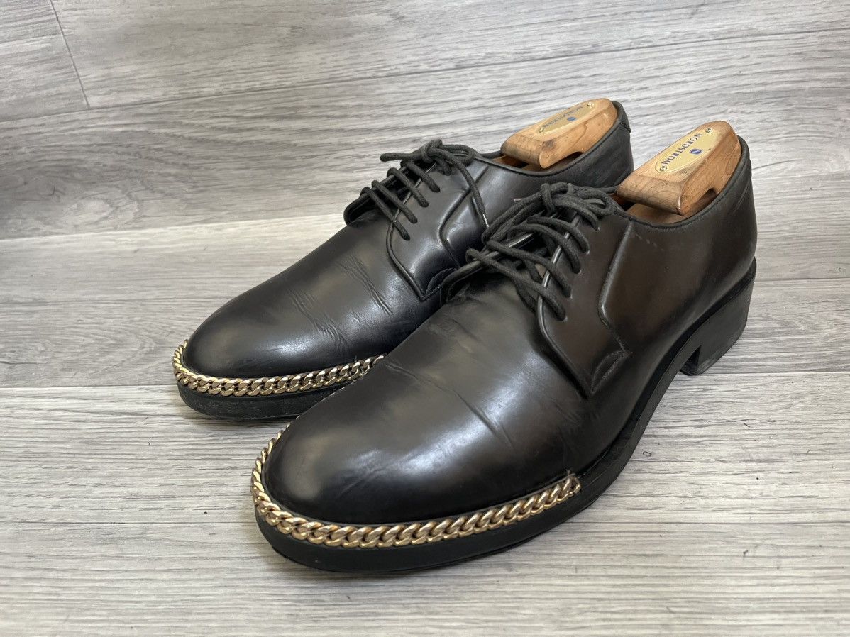 Raf Simons Raf simons Fw 12Chain trimmed derby shoes sz 42 Size US 9 / EU 42 - 7 Thumbnail