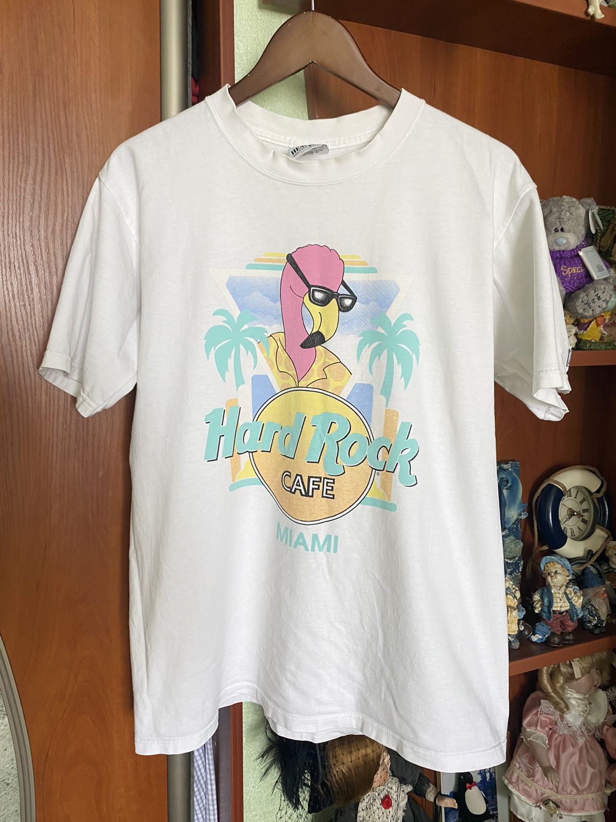 Hard Rock Cafe × Vintage Vintage 90s Hard Rock Cafe Miami Flamingo 