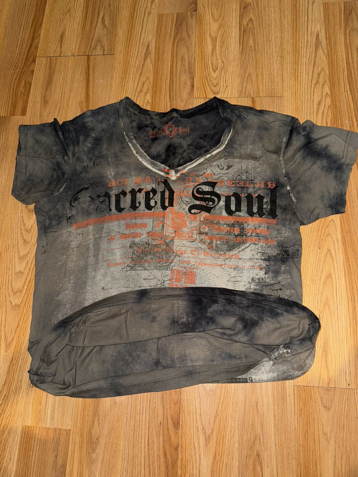 Affliction Sacred Soul V-Neck Top Affliction Style Y2K Size US L / EU 52-54 / 3 - 4 Thumbnail