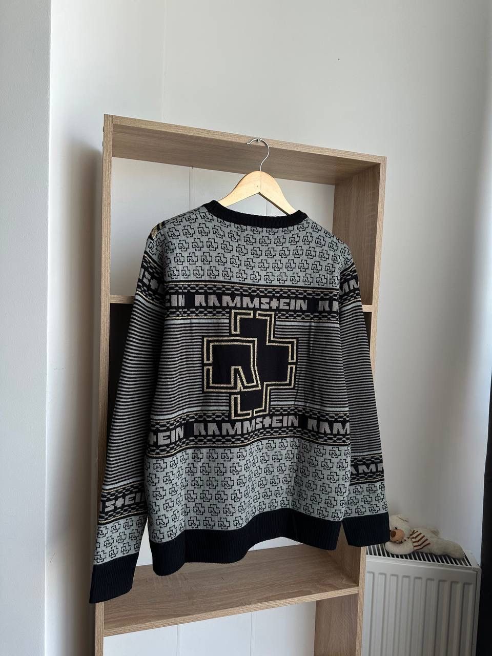 Band Tees × Vintage Vintage Rammstein Rock Band Gray Sweater Center Logo Size US L / EU 52-54 / 3 - 10 Thumbnail