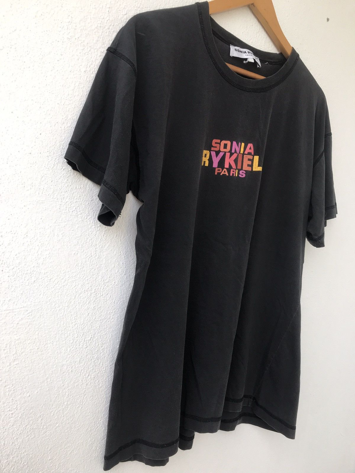 Japanese Brand Sonia Rykiel multicolor logo shirt Size US L / EU 52-54 / 3 - 3 Thumbnail