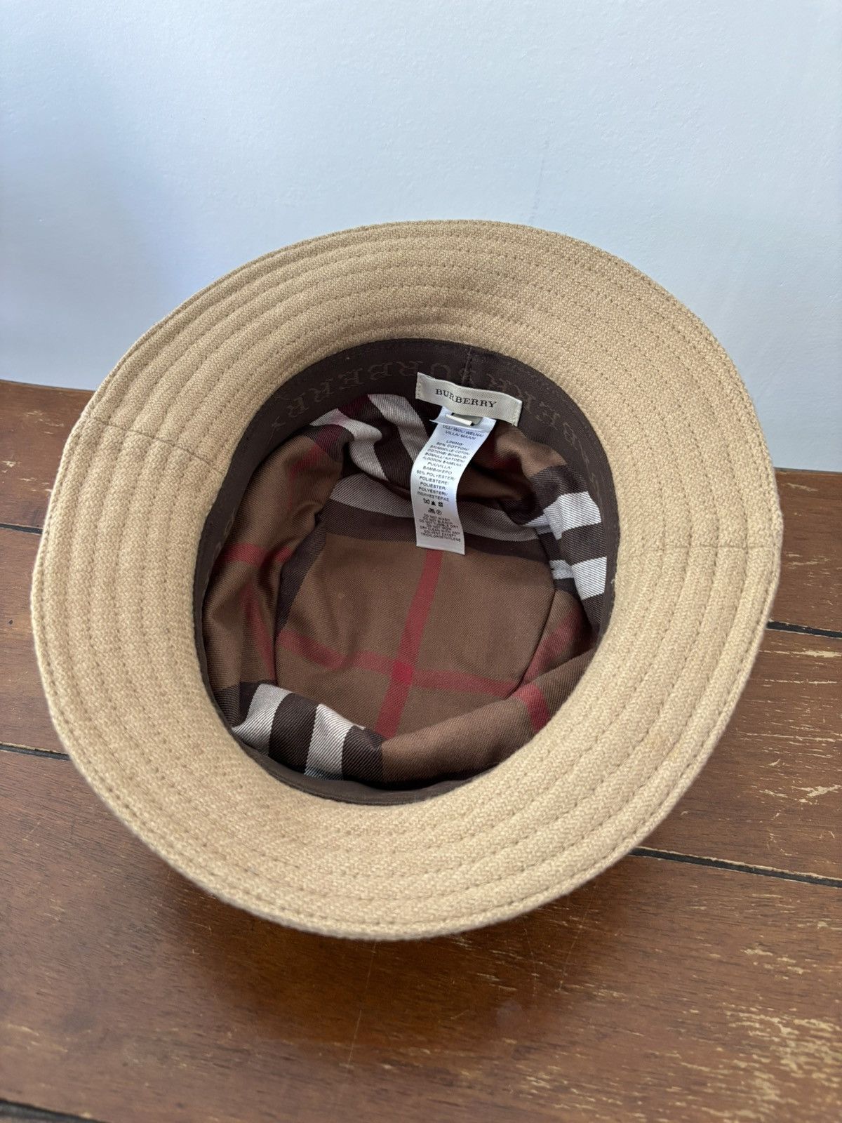 Burberry Burberry Wool Bucket Hat Size ONE SIZE - 3 Thumbnail