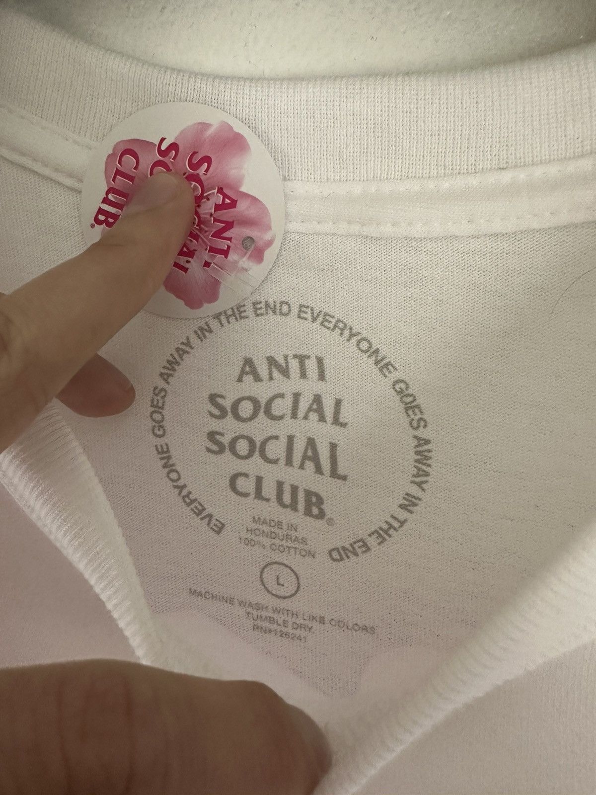 Anti Social Social Club Anti Social Social Club Uncertainty Tee White Size US L / EU 52-54 / 3 - 7 Thumbnail