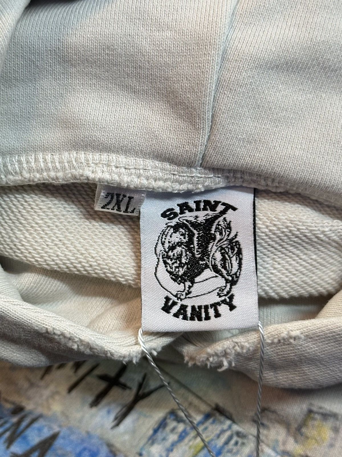 Saint Vanity Saint vanity “ f*ck off” creme hoodie Size US XXL / EU 58 / 5 - 2 Thumbnail