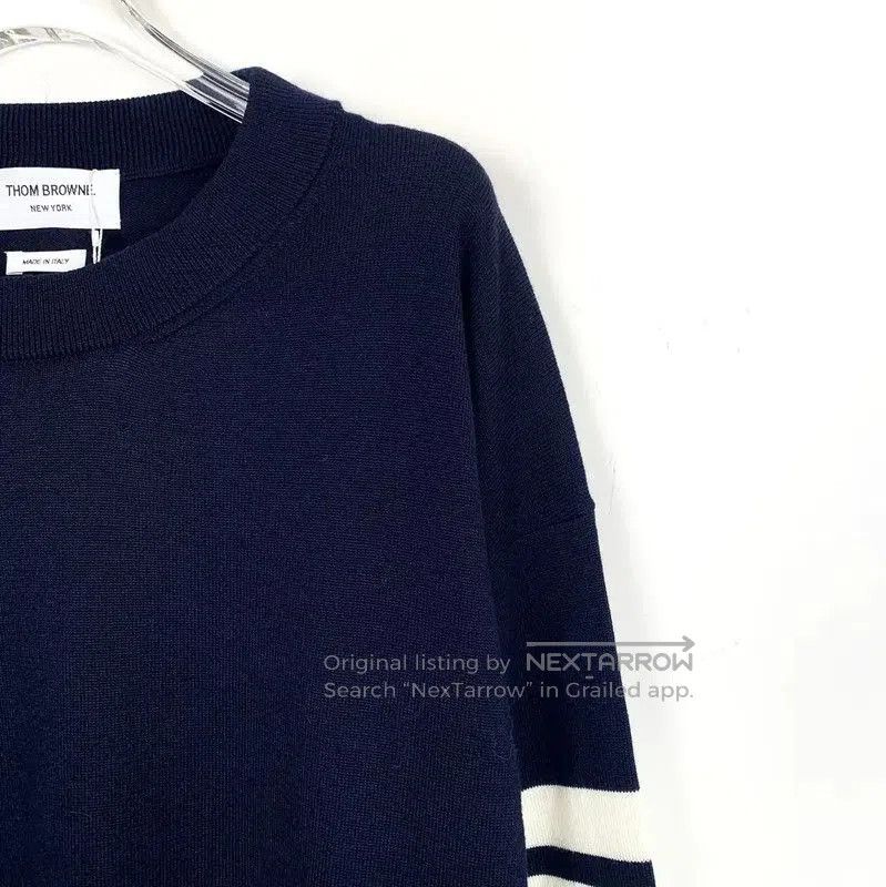 Thom Browne Thom Browne Women's Navy Wool Sweater . Size S / US 4 / IT 40 - 3 Thumbnail