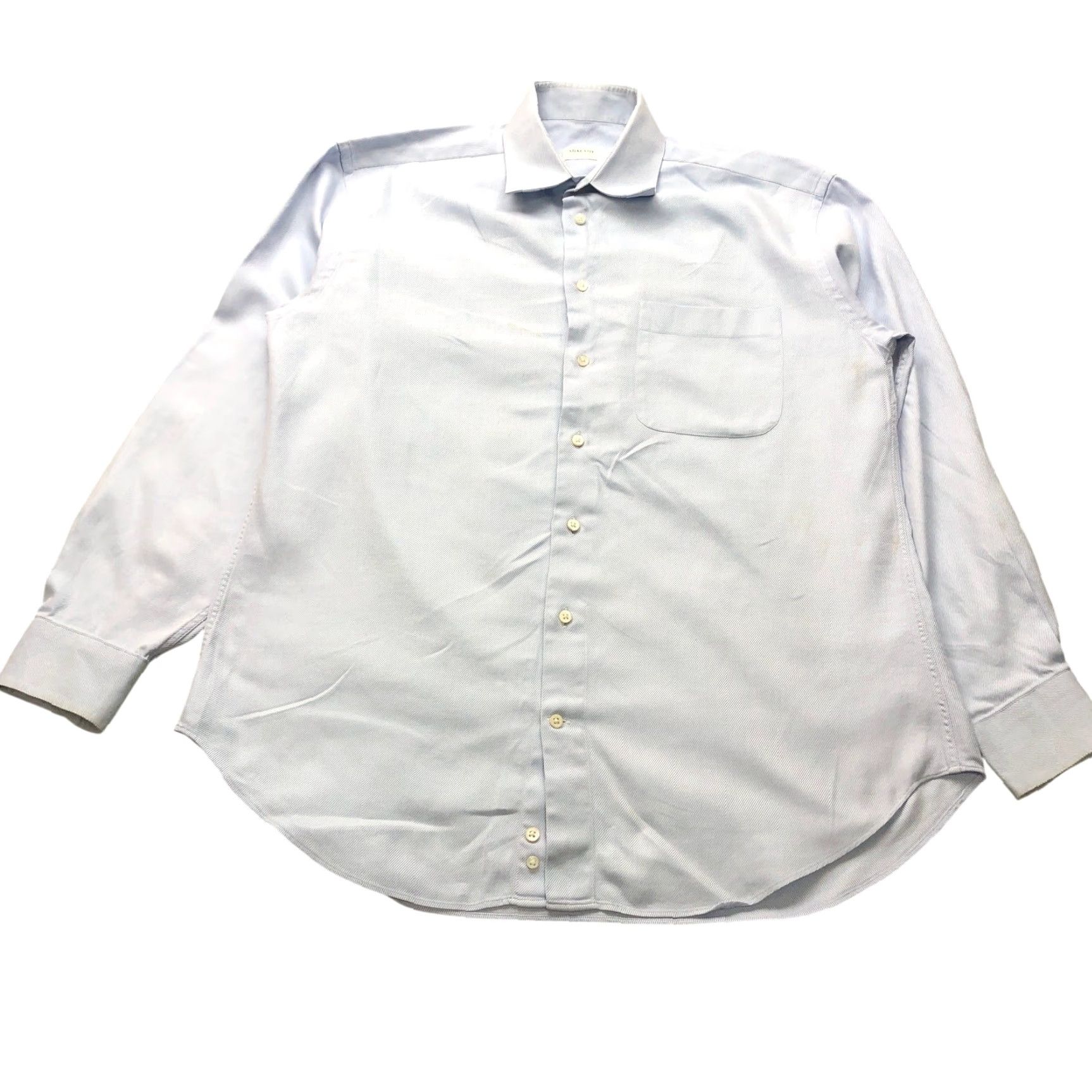 Armani VINTAGE Armani Collezioni Button Up Shirt Mens M 15.5 39 Blue Striped Long Sleeve Collared Shirt Mens Size 40R - 2 Thumbnail