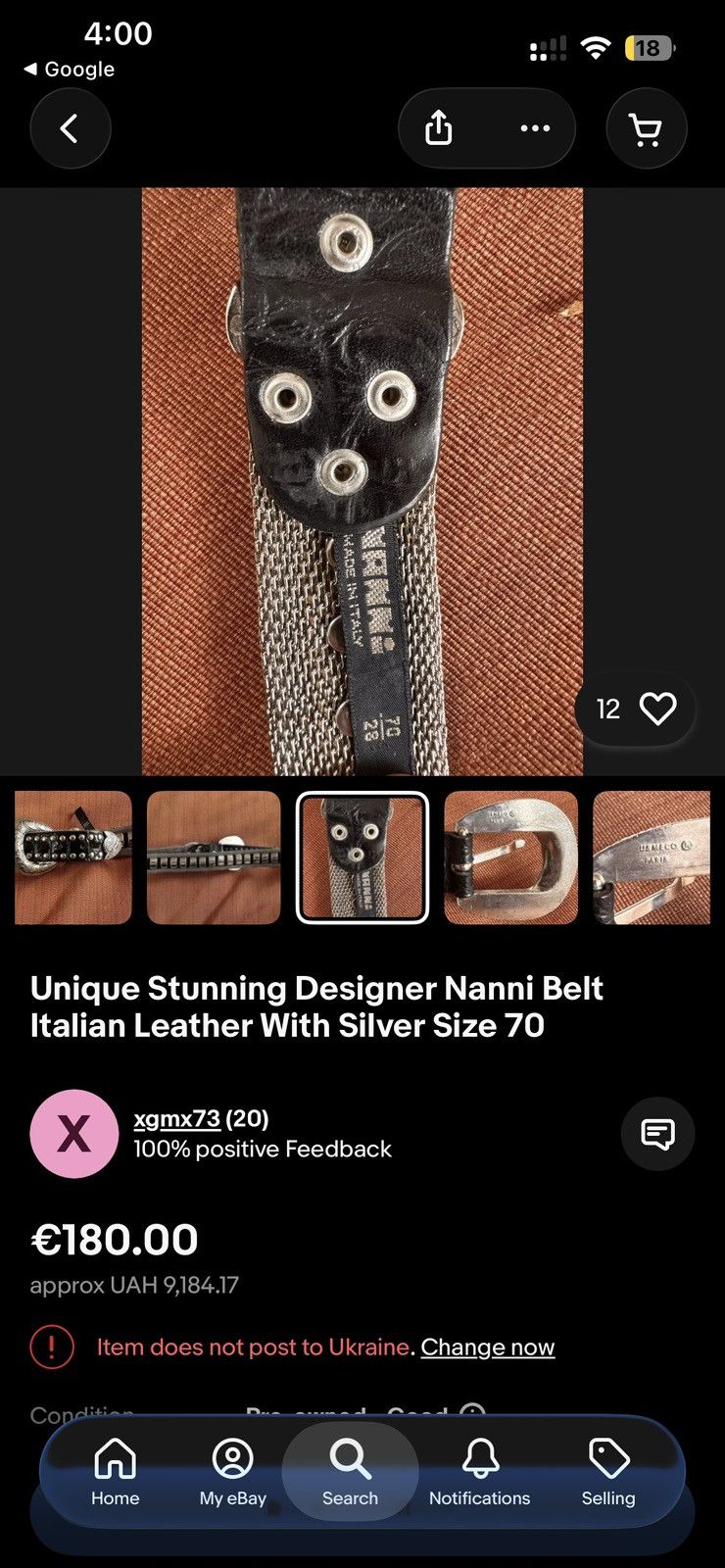 Vintage Rare Vintage Nanni Belt Avant Garde Full Metal Y2K Size ONE SIZE - 6 Thumbnail