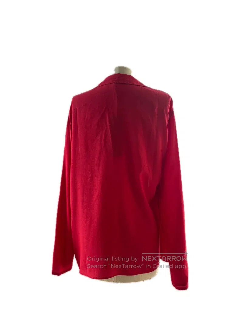Haider Ackermann Haider Ackermann Red Silk Robe Shirt Size XS / US 0-2 / IT 36-38 - 2 Thumbnail