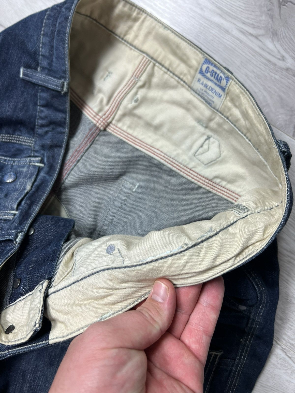 G-Star Vintage G-Star RAW Big Logo Jean Denim Shorts Size US 38 / EU 54 - 19 Thumbnail