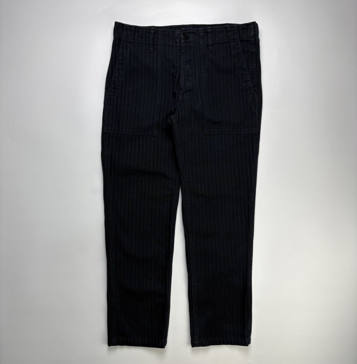 Visvim S/S19 Visvim Cropped Herringbone Drill Mil Pants Size US 30 / EU 46 - 2 Thumbnail