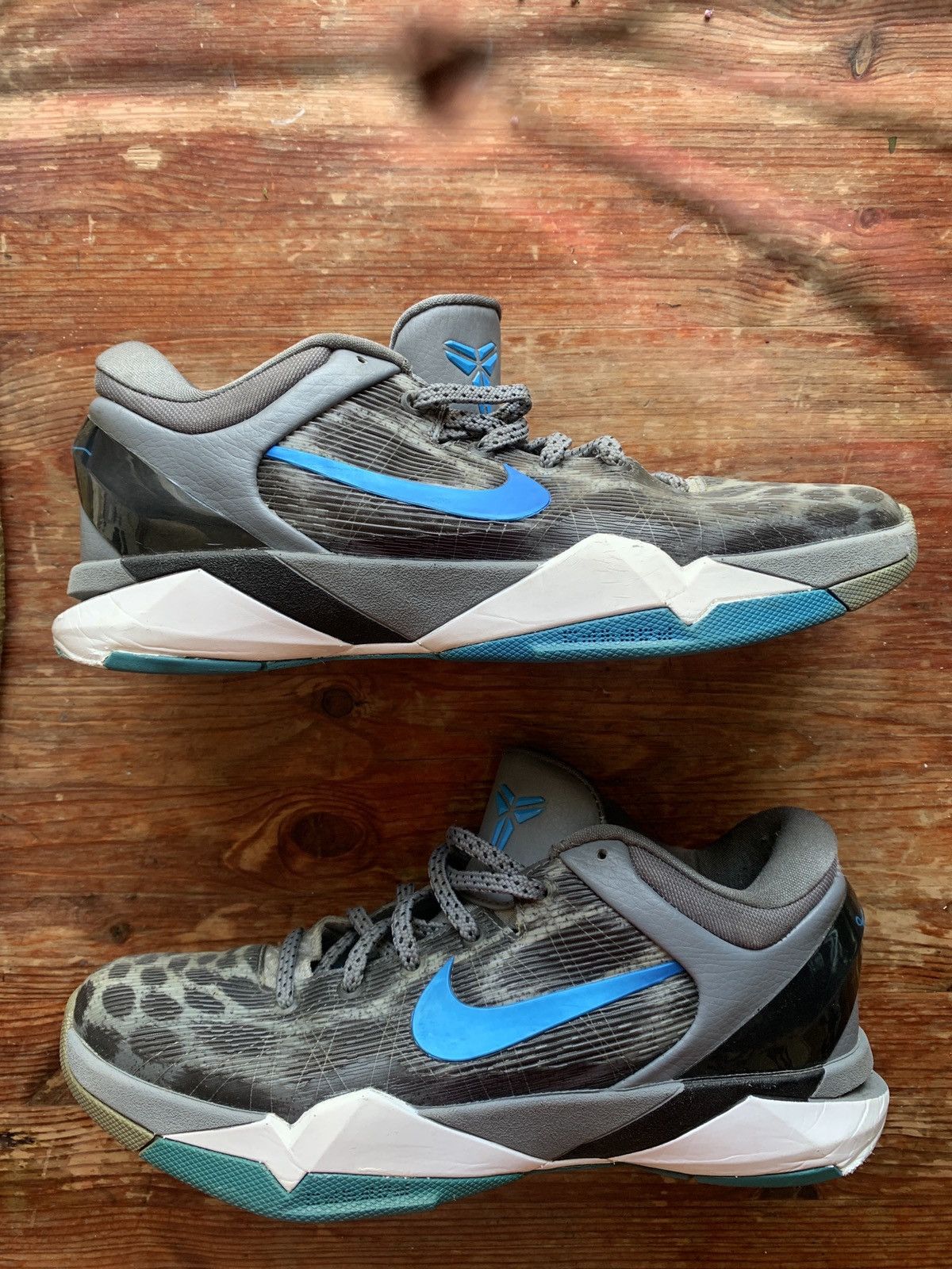 Nike Kobe 7 Cheetah (Wolf Grey/Photo Blue-Black-Cool Grey) Size US 8 / EU 41 - 1 Thumbnail