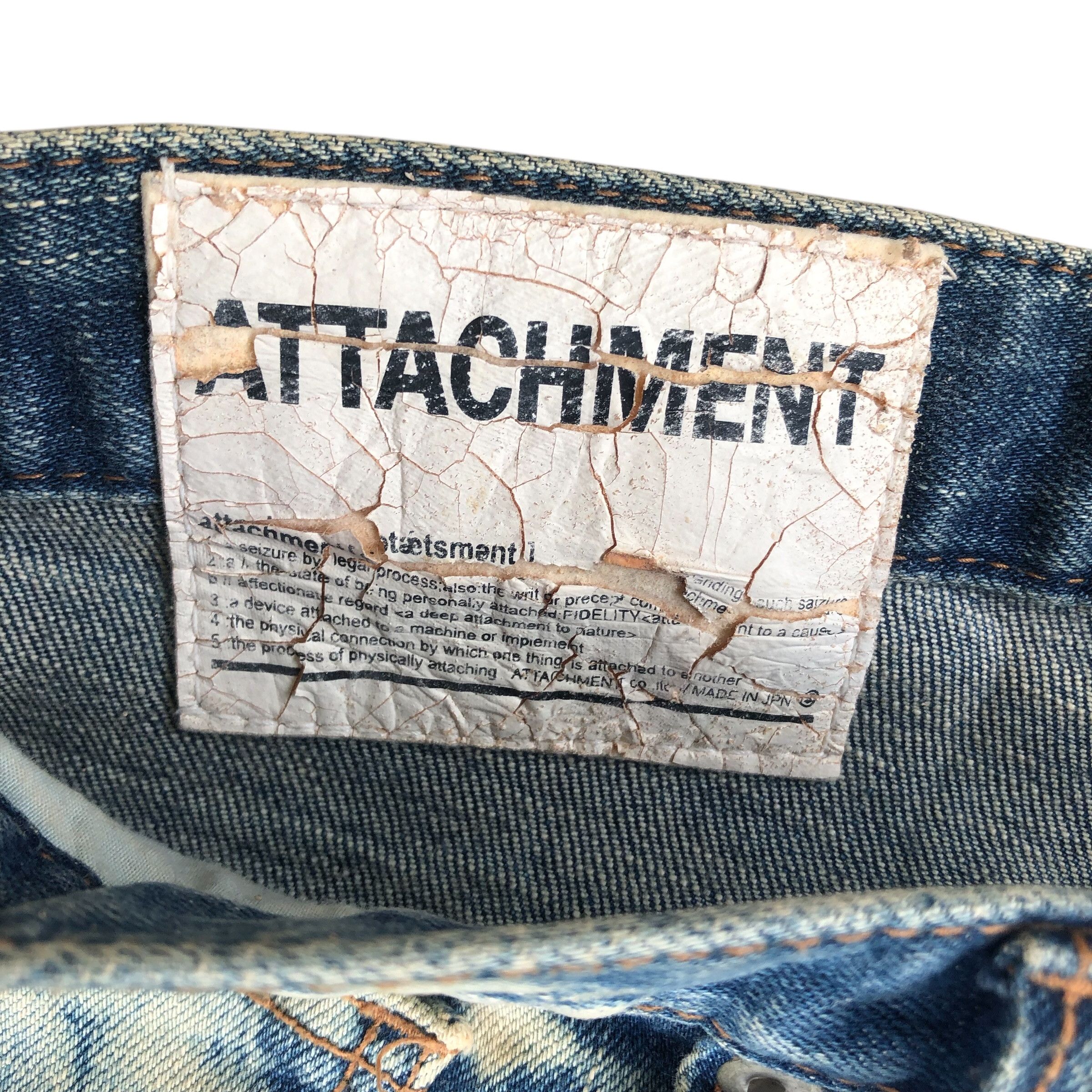 Kazuyuki Kumagai Attachment ATTACHMENT Distressed Bleached Denim by Kazuyuki Kumagai Size US 30 / EU 46 - 6 Thumbnail