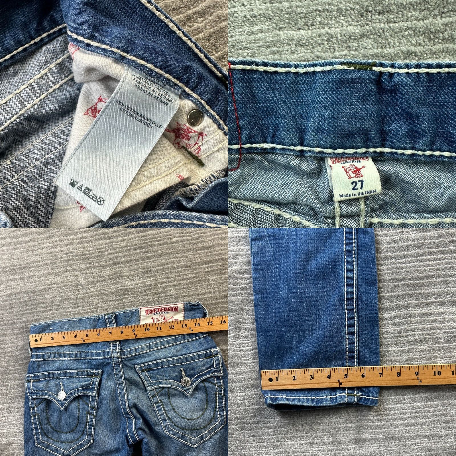 True Religion VINTAGE False Size 27" / US 4 / IT 40 - 8 Thumbnail
