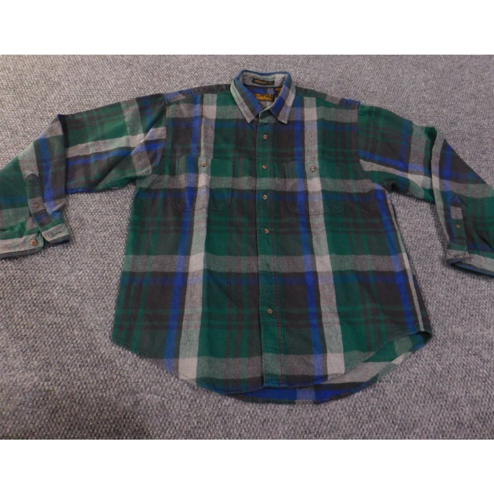 Eddie Bauer VINTAGE Eddie Bauer Flannel Shirt Mens Large Green McKinley Outdoor Plaid USA Size US L / EU 52-54 / 3 - 2 Thumbnail
