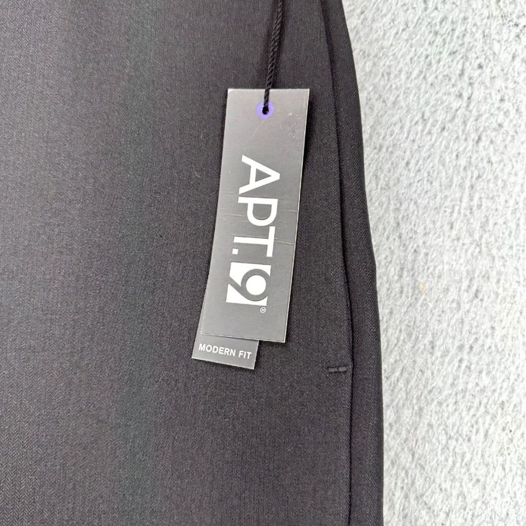 Apt. 9 Apt. 9 Chino Golf Pants Mens 38X30 Black Ice Flat Front Straight Leg Pockets NEW Mens Size US 38 / EU 54 - 5 Thumbnail