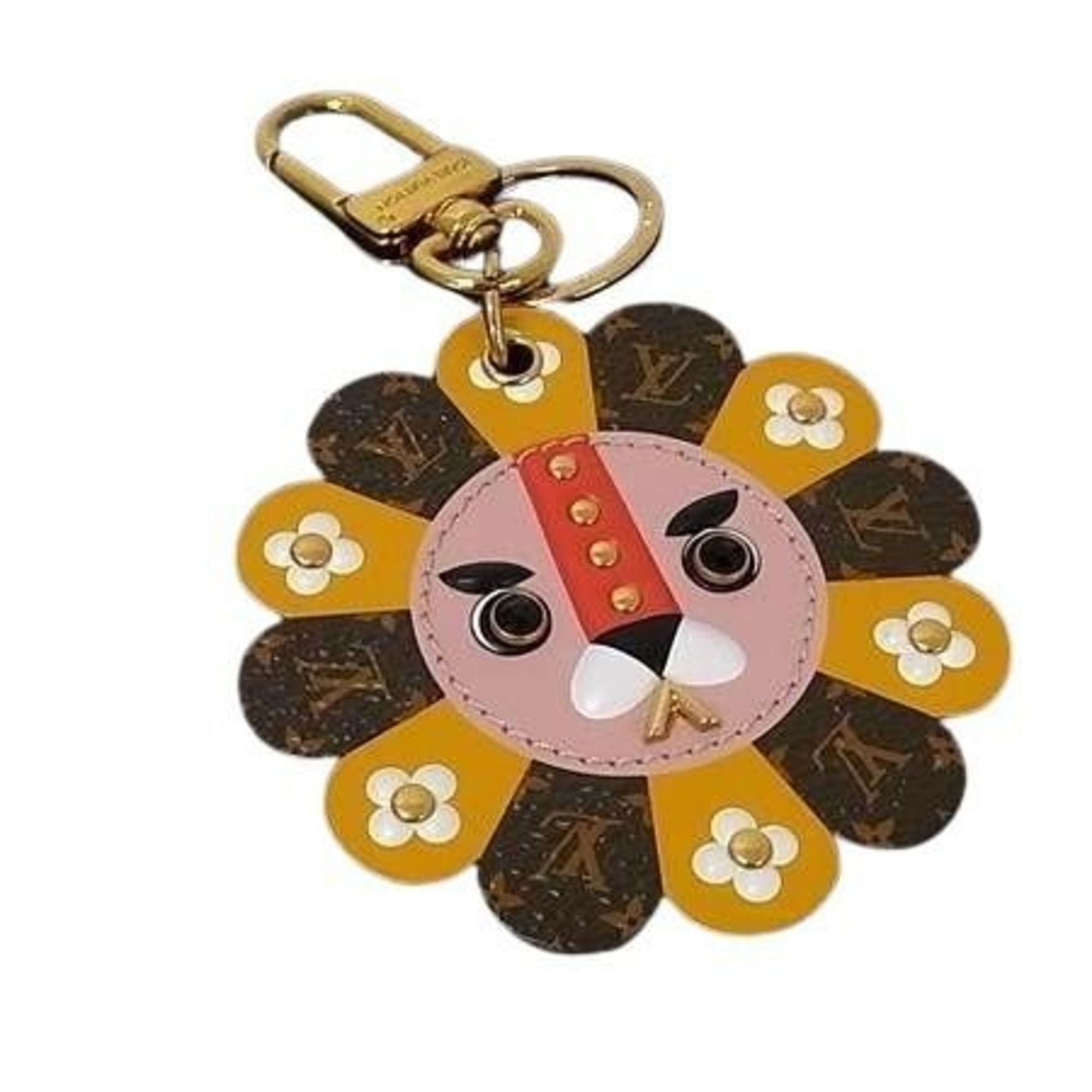 Louis Vuitton Louis Vuitton Keychain Portefeuille Fan Face Lion M68475 Monogram Men's Women's Studs Size ONE SIZE - 1 Thumbnail