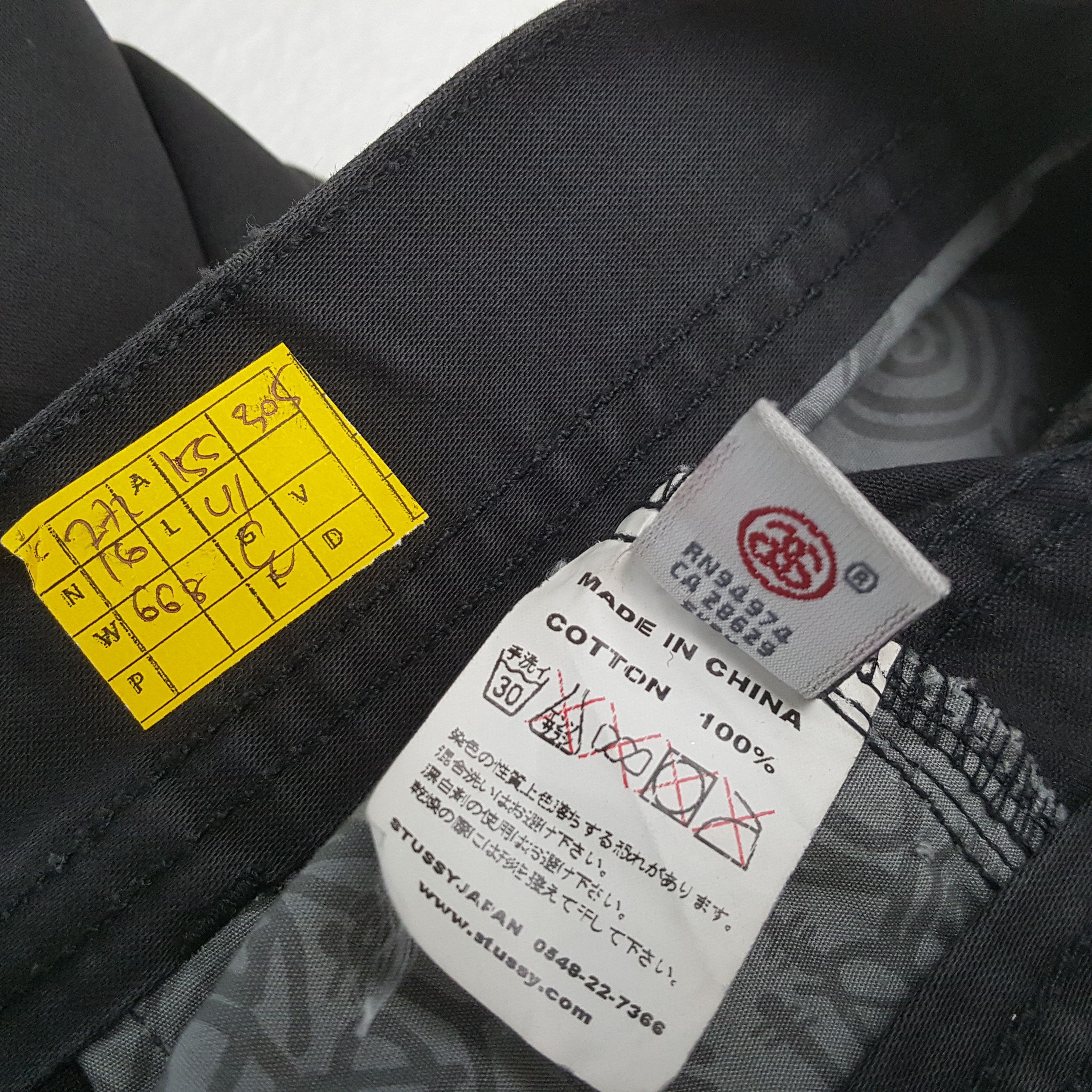 Stussy × Vintage Vintage STUSSY Streetwear Skateboard Style Custom Logo Pant Size US 31 - 13 Thumbnail