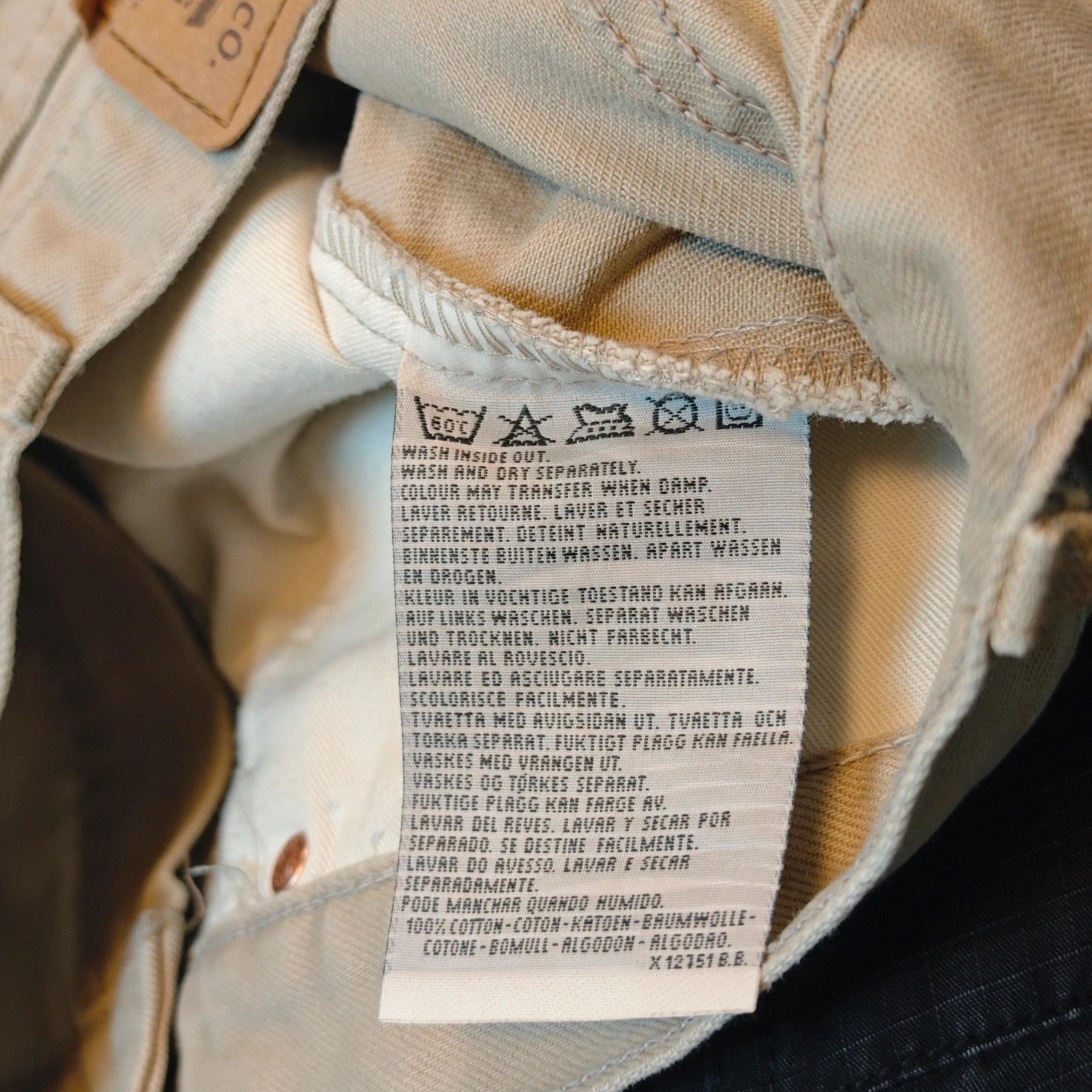Levi's Vintage Clothing Vinatge Levi's 615 Jeans Mens 34x34 Beige straight 90s Size US 34 / EU 50 - 9 Thumbnail