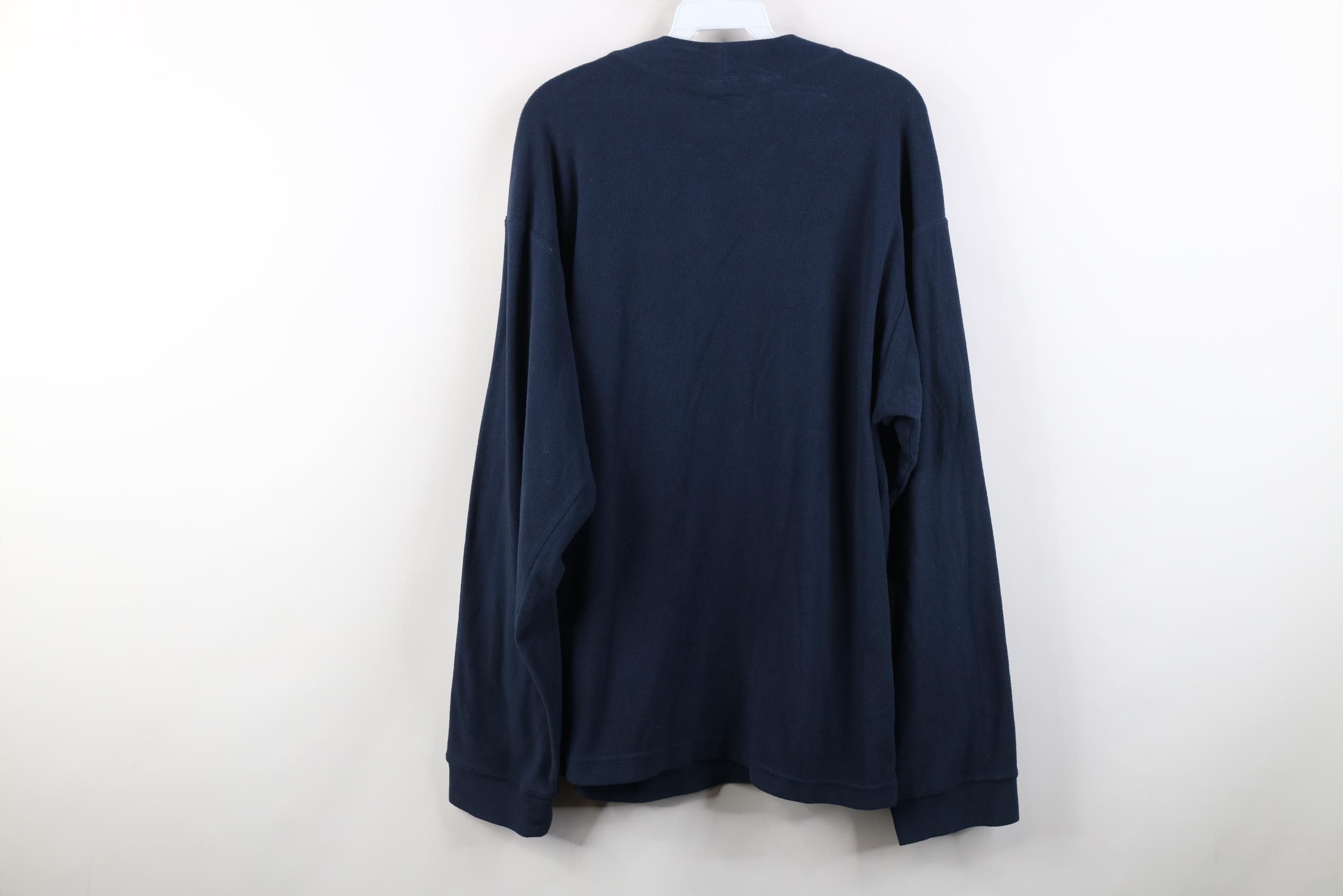 Columbia Vintage 90s Y2K Columbia Fleece Mock Neck Sweater Blue Size US L / EU 52-54 / 3 - 10 Thumbnail
