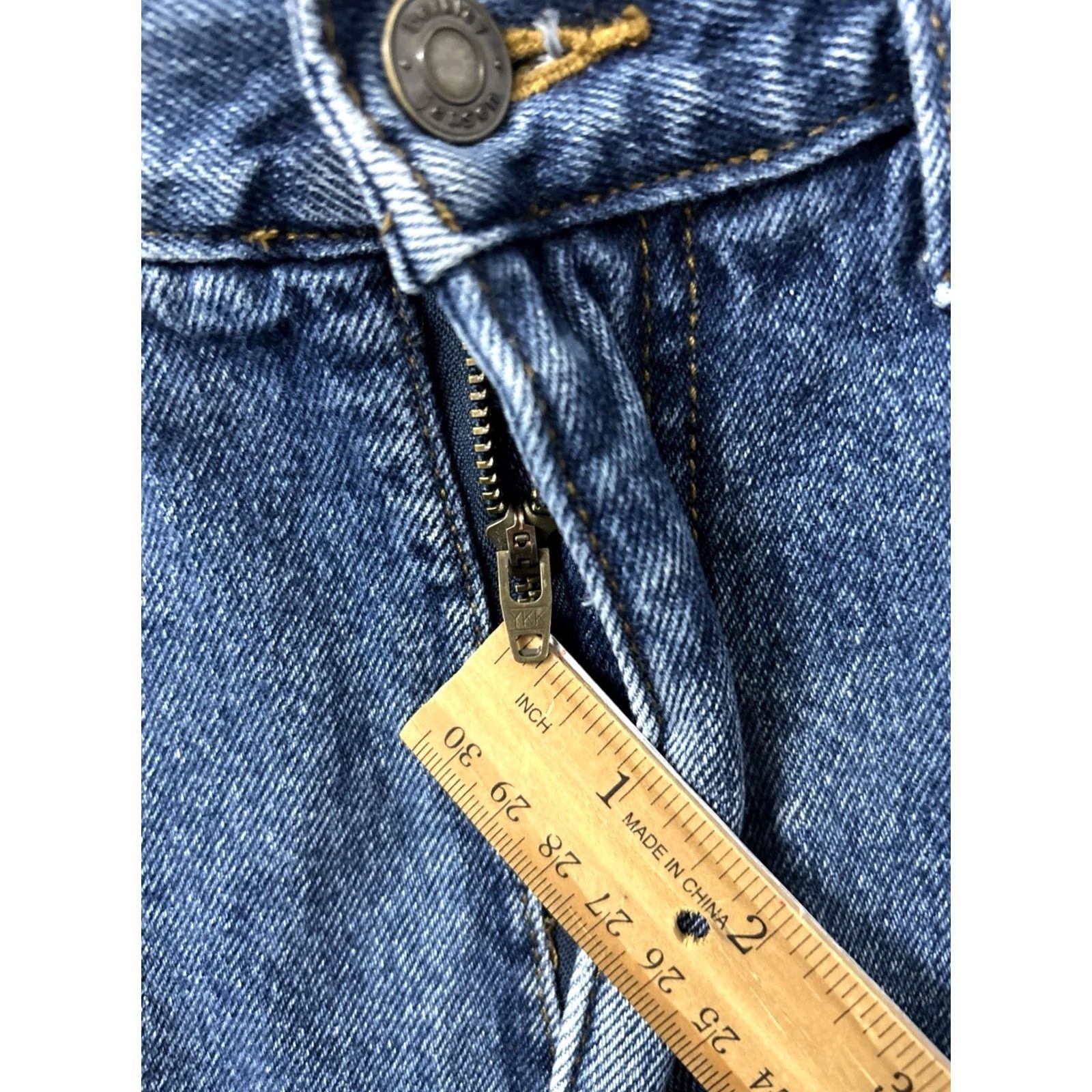 Denime Berkley Jensen Jeans Strai ght Leg Flannel Lined Denim Mens 32x30 Blue YKK Pocket 5-Pocket Size US 32 / EU 48 - 5 Thumbnail