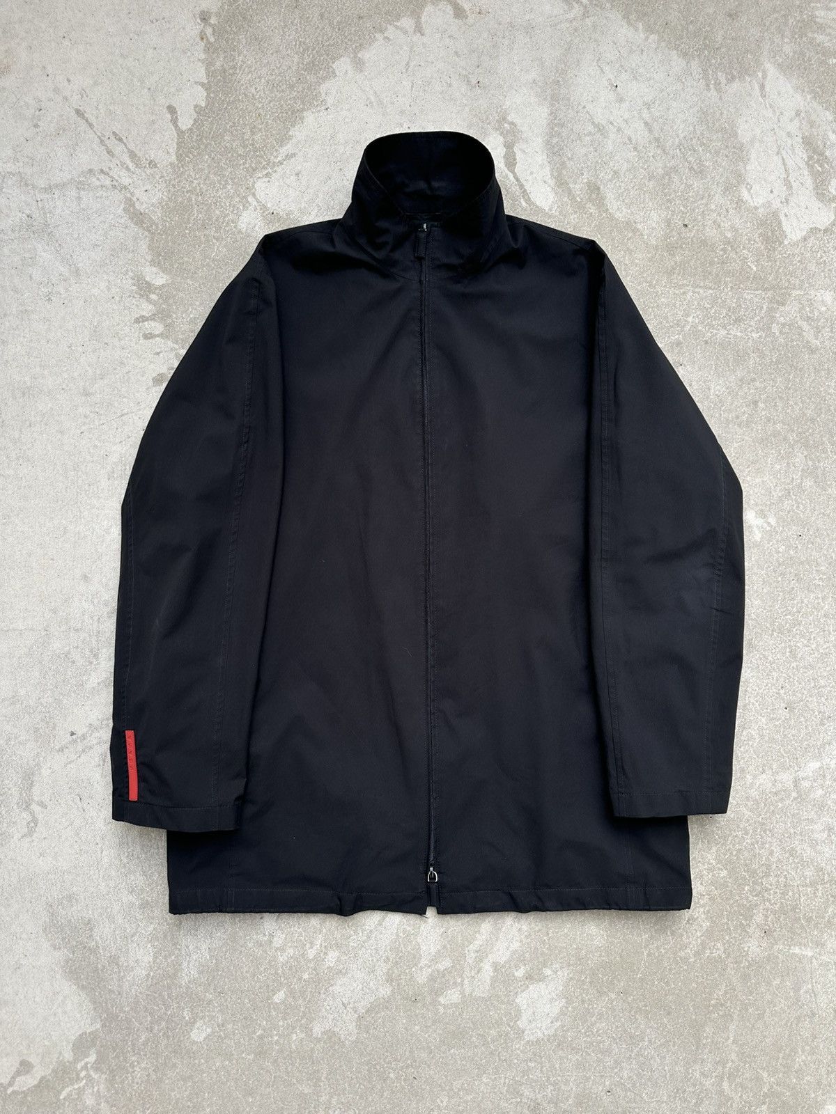 ジャケット・アウター 90s PRADA black coat archive Prada Prada Archive 90s Prototype Gore-Tex Black Rain Coat Jacket
