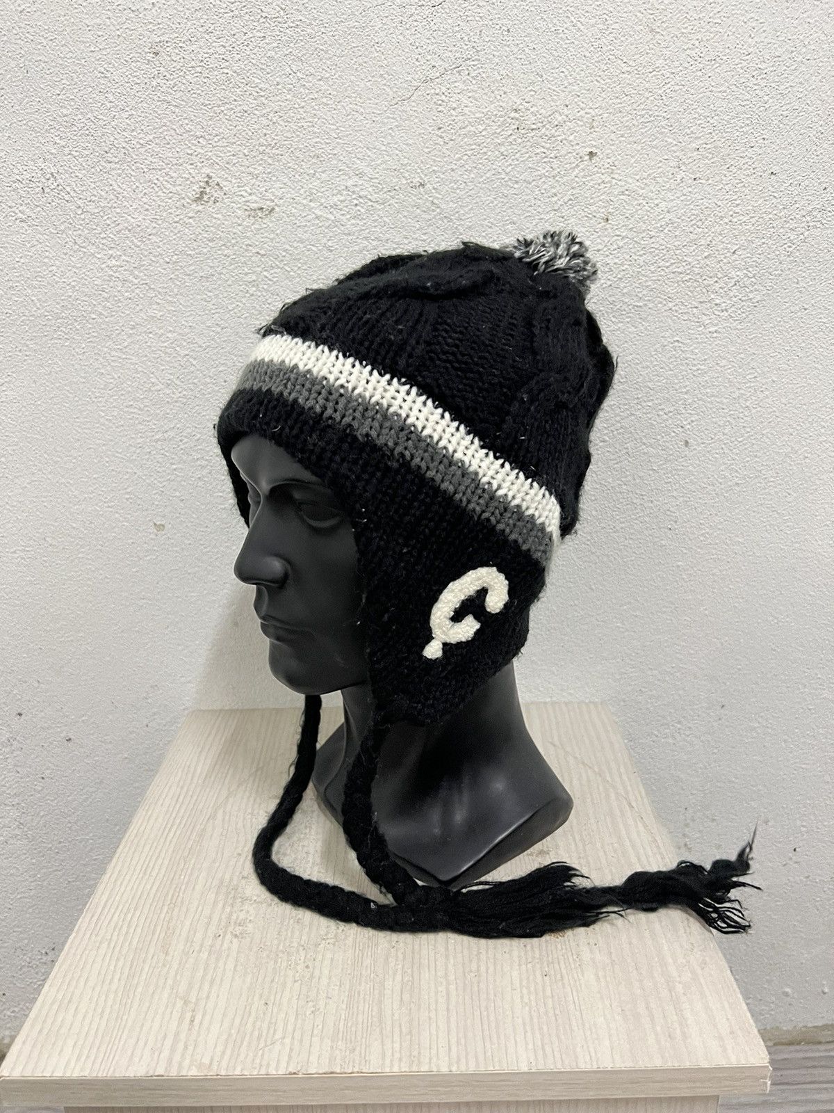 Comme Ca Ism Comme ca ism Crochet Earflap Beanie Hat Size ONE SIZE - 3 Thumbnail