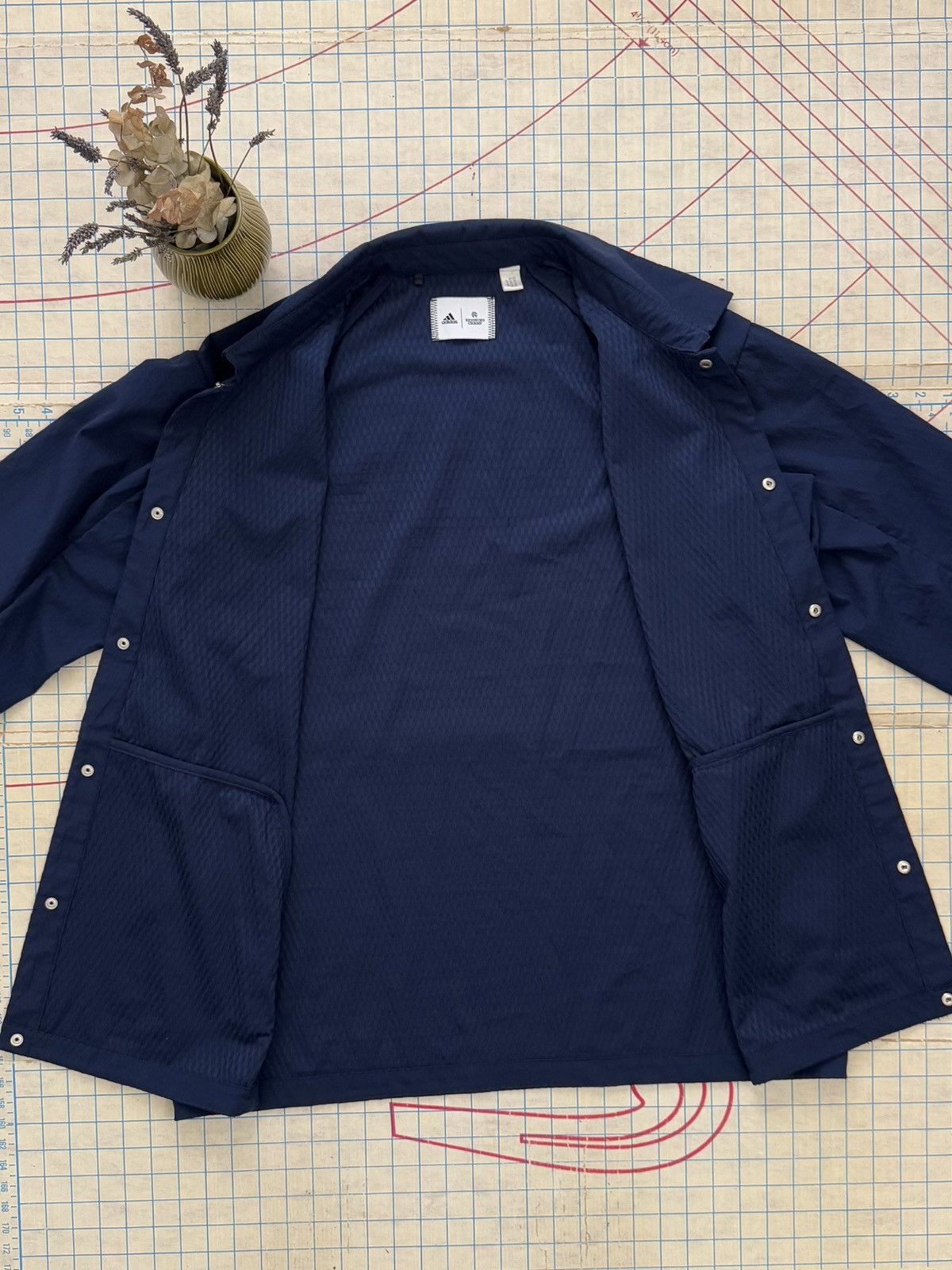 Adidas × Reigning Champ Adidas x Reigning Champ Coaches Jacket Navy Fits Mens XL Size US XL / EU 56 / 4 - 7 Thumbnail