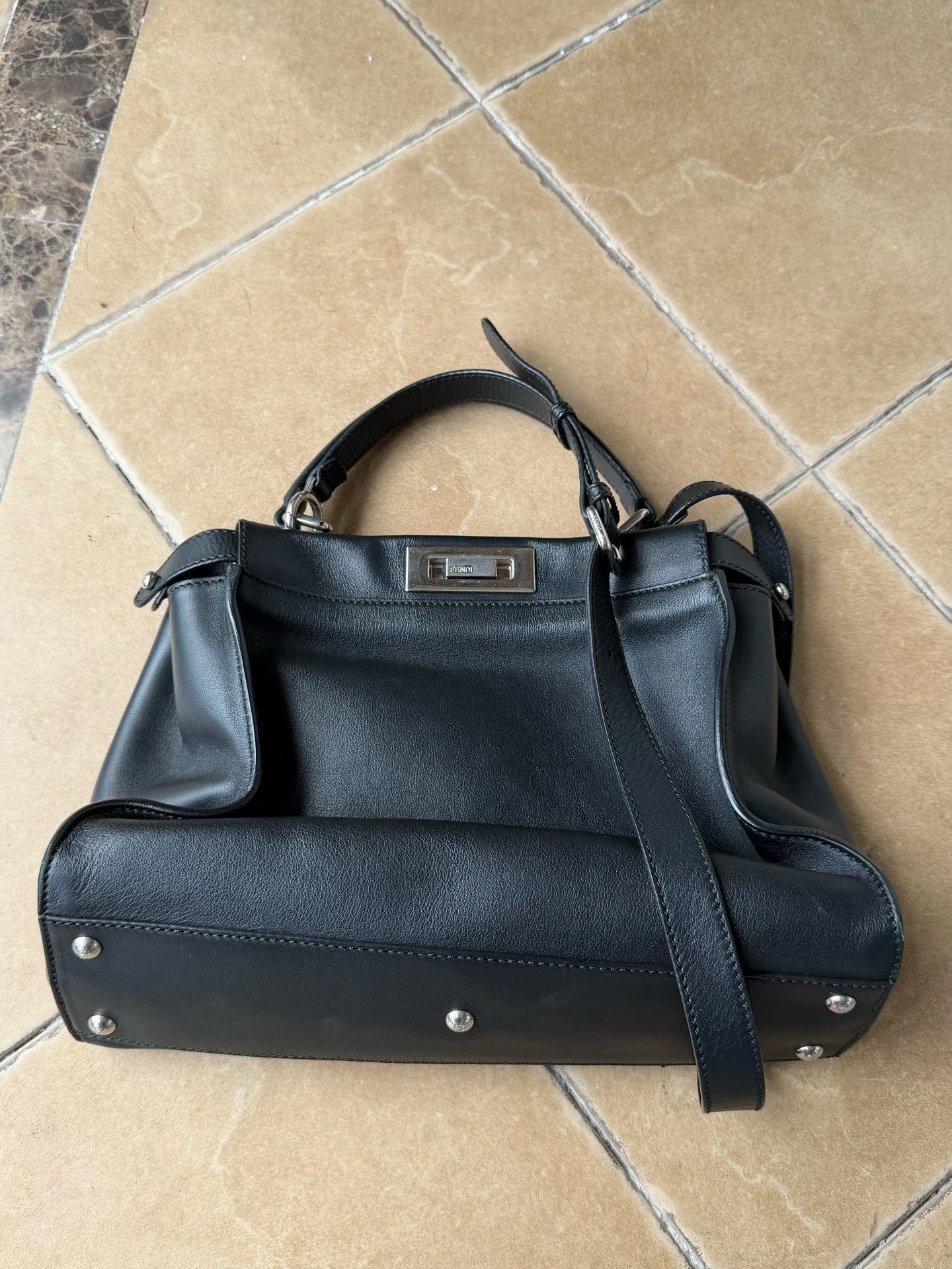 Fendi FENDI Rare Leather Handbag Size ONE SIZE - 1 Thumbnail