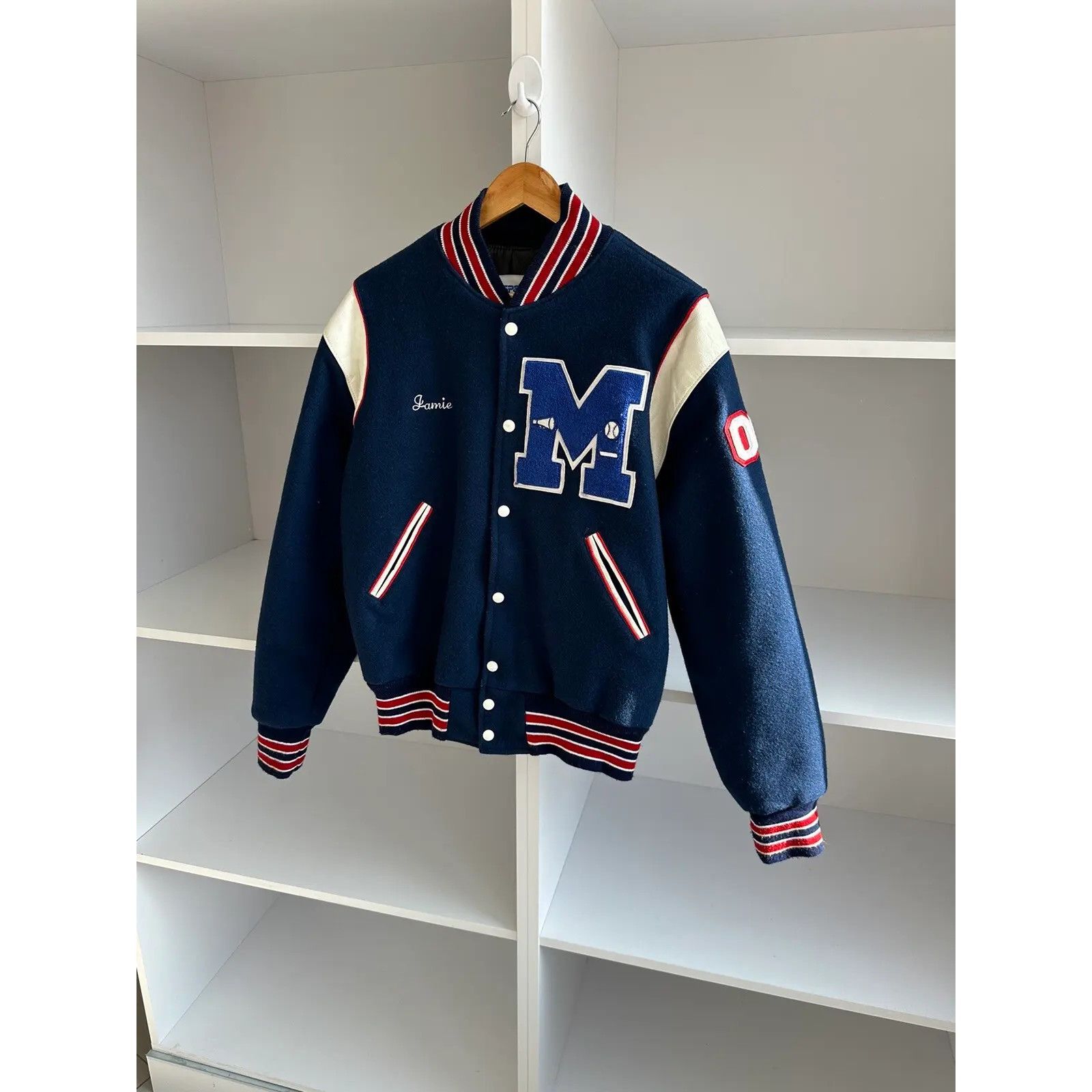 Vintage VTG McConnellsburg Varsity USA Bomber Jacket Size US M / EU 48-50 / 2 - 2 Thumbnail