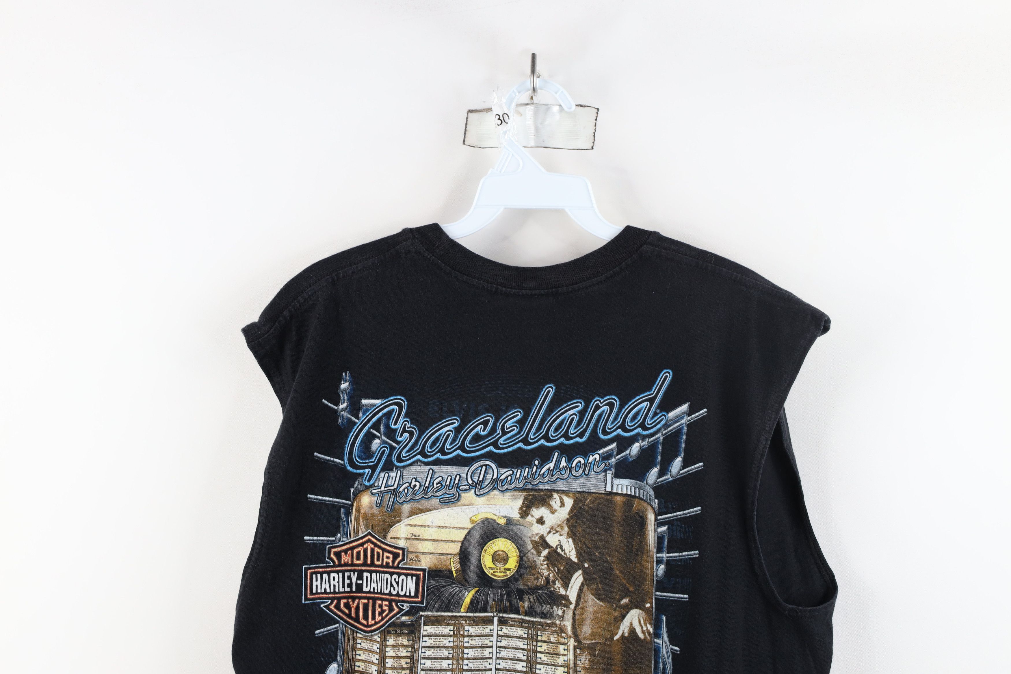 Harley Davidson × Vintage Vintage Y2K Harley Davidson Skull Flag Sleeveless T-Shirt Size US L / EU 52-54 / 3 - 14 Thumbnail