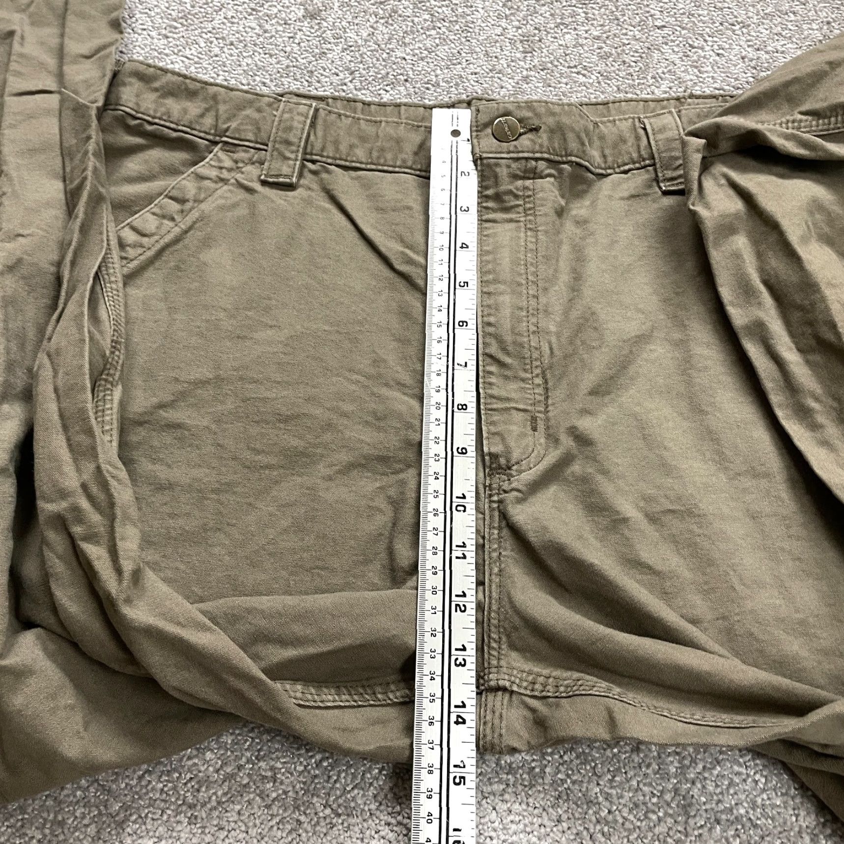 Carhartt Carhartt Carpenter Pants Mens 41x31 Green Straight Leg Cotton Workwear Outdoor Size US 41 - 7 Thumbnail