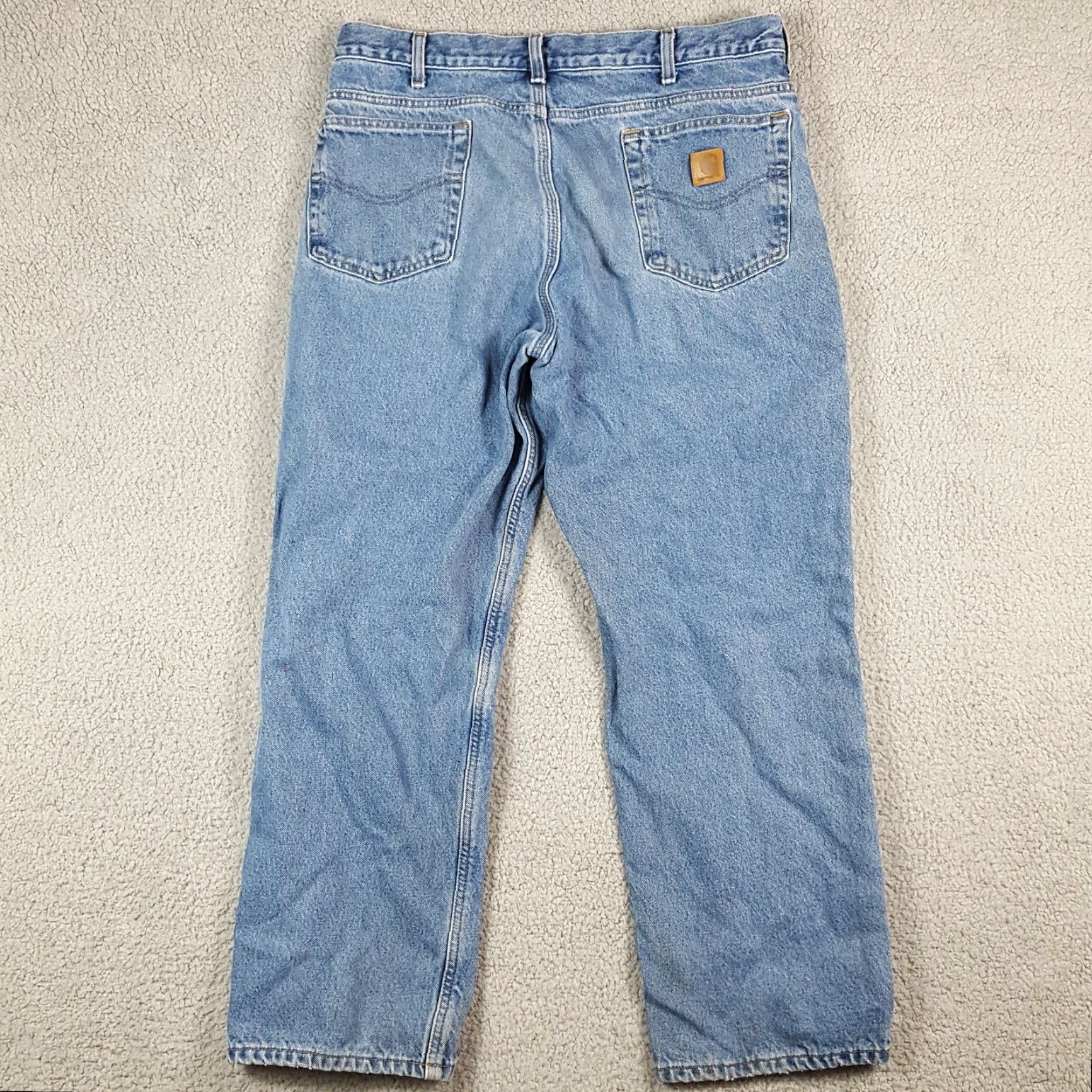 Carhartt VINTAGE Carhartt Men's Denim Work Jeans 36x30 Medium Wash Blue 90s 00s Retro Western Casual Size US 36 / EU 52 - 5 Thumbnail