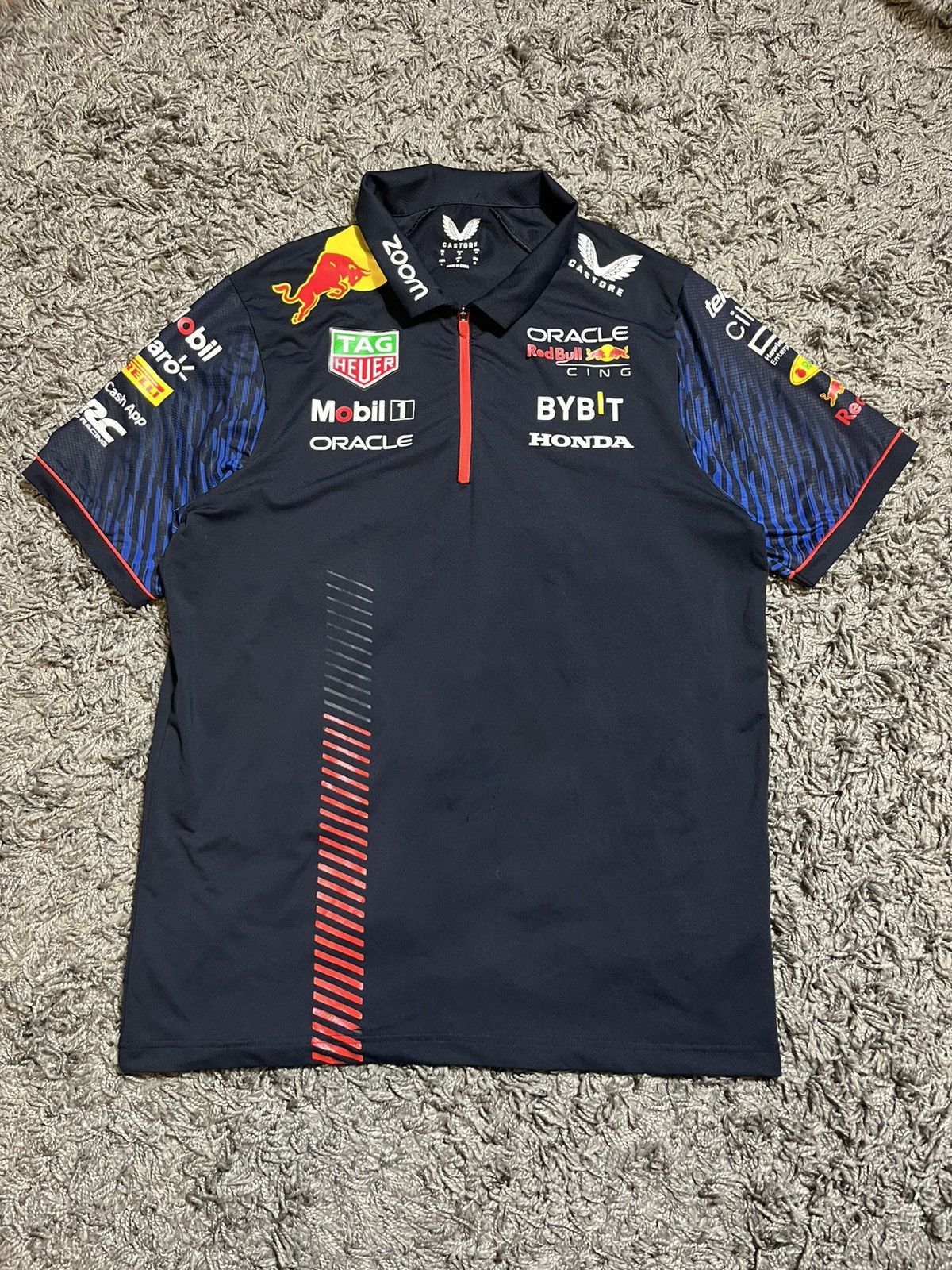 Red Bull CASTORE RED BULL RACING FIRELLI POLYESTER T-SHIRT Size US L / EU 52-54 / 3 - 1 Thumbnail