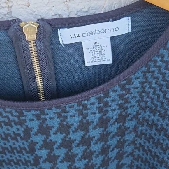 Vintage Liz Claiborne Zippered Pullover Sweater SS Sz. XL Top Tunic Size XL / US 12-14 / IT 48-50 - 7 Thumbnail