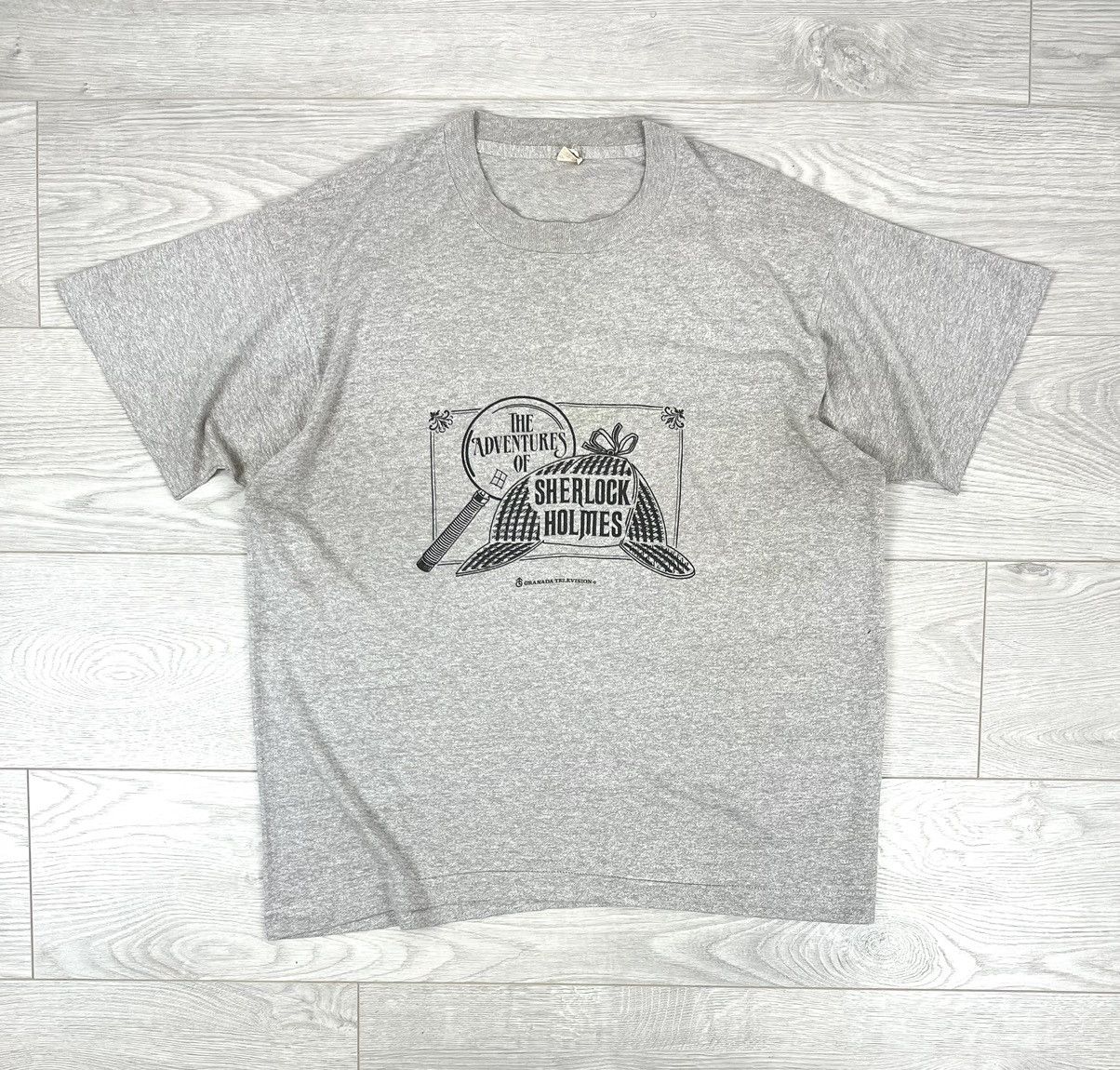 Vintage The Adventures Of Sherlock Holmes Vintage 90s T Shirt Size US L / EU 52-54 / 3 - 1 Thumbnail