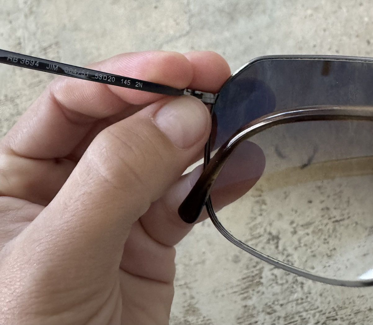 RayBan Ray-Ban Jim Brown Gradient Sunglasses Size ONE SIZE - 4 Thumbnail